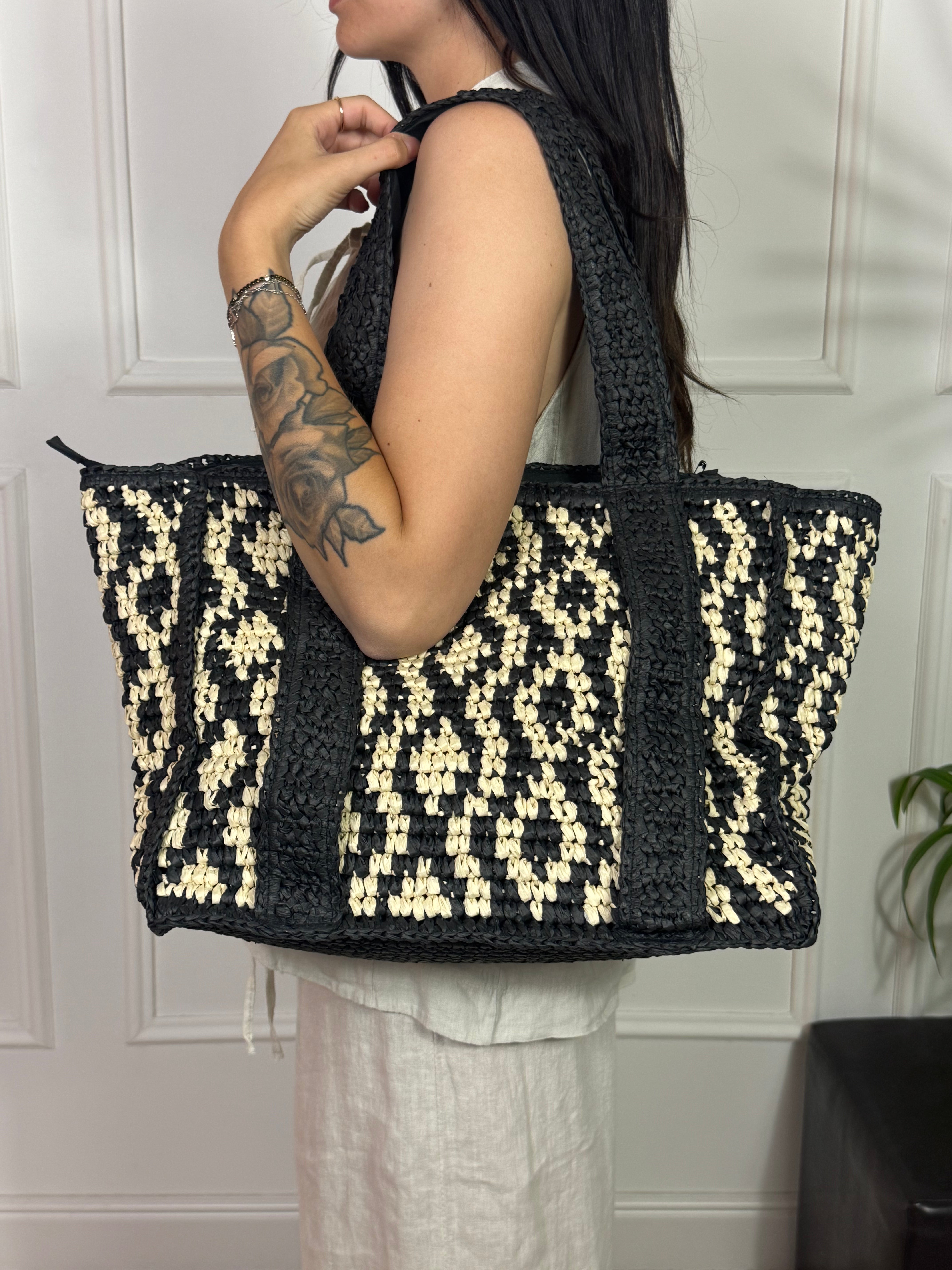 Borsa in raffia Victoria ILMH