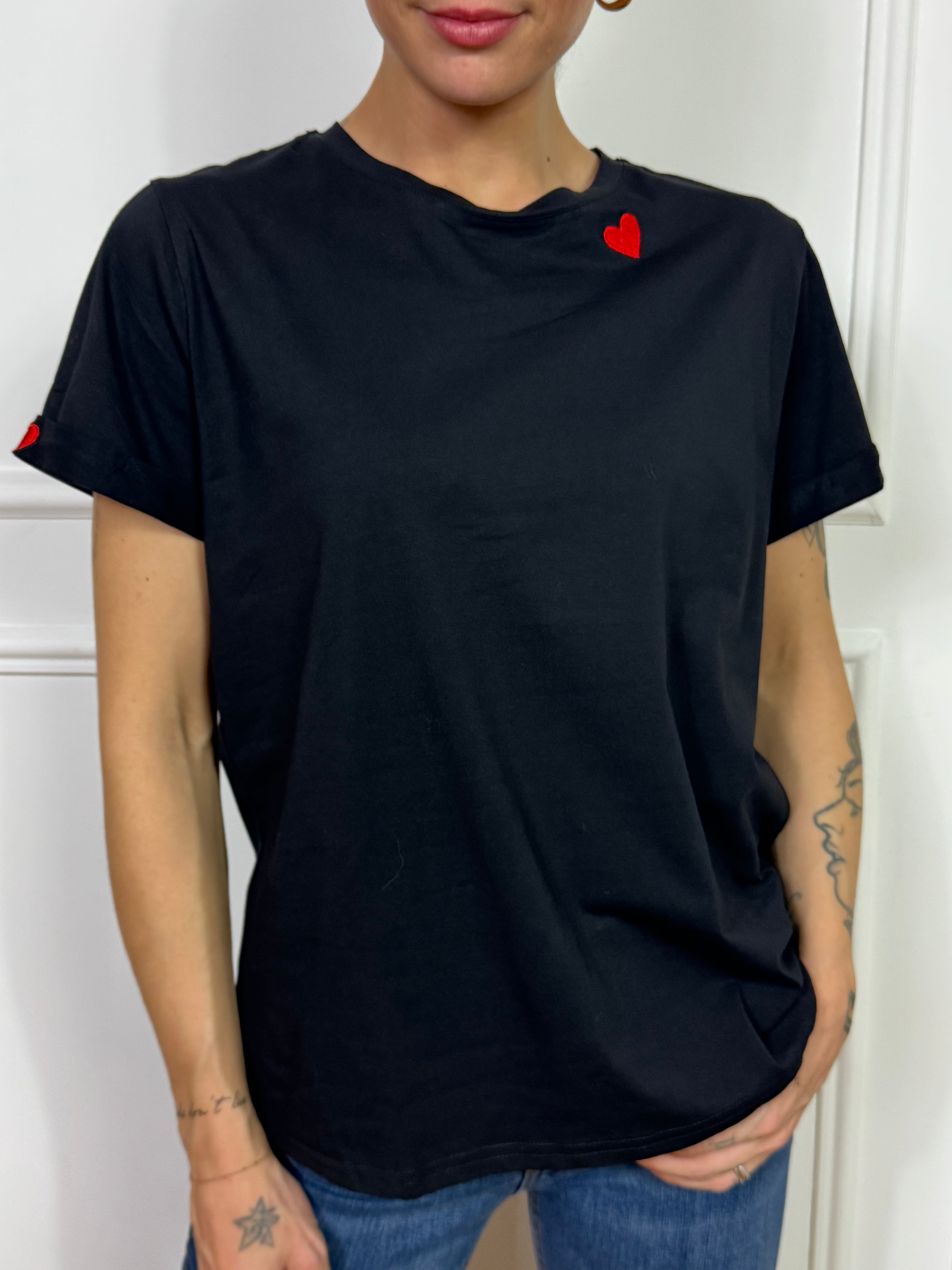 T-shirt con cuore VICTORIA ILMH