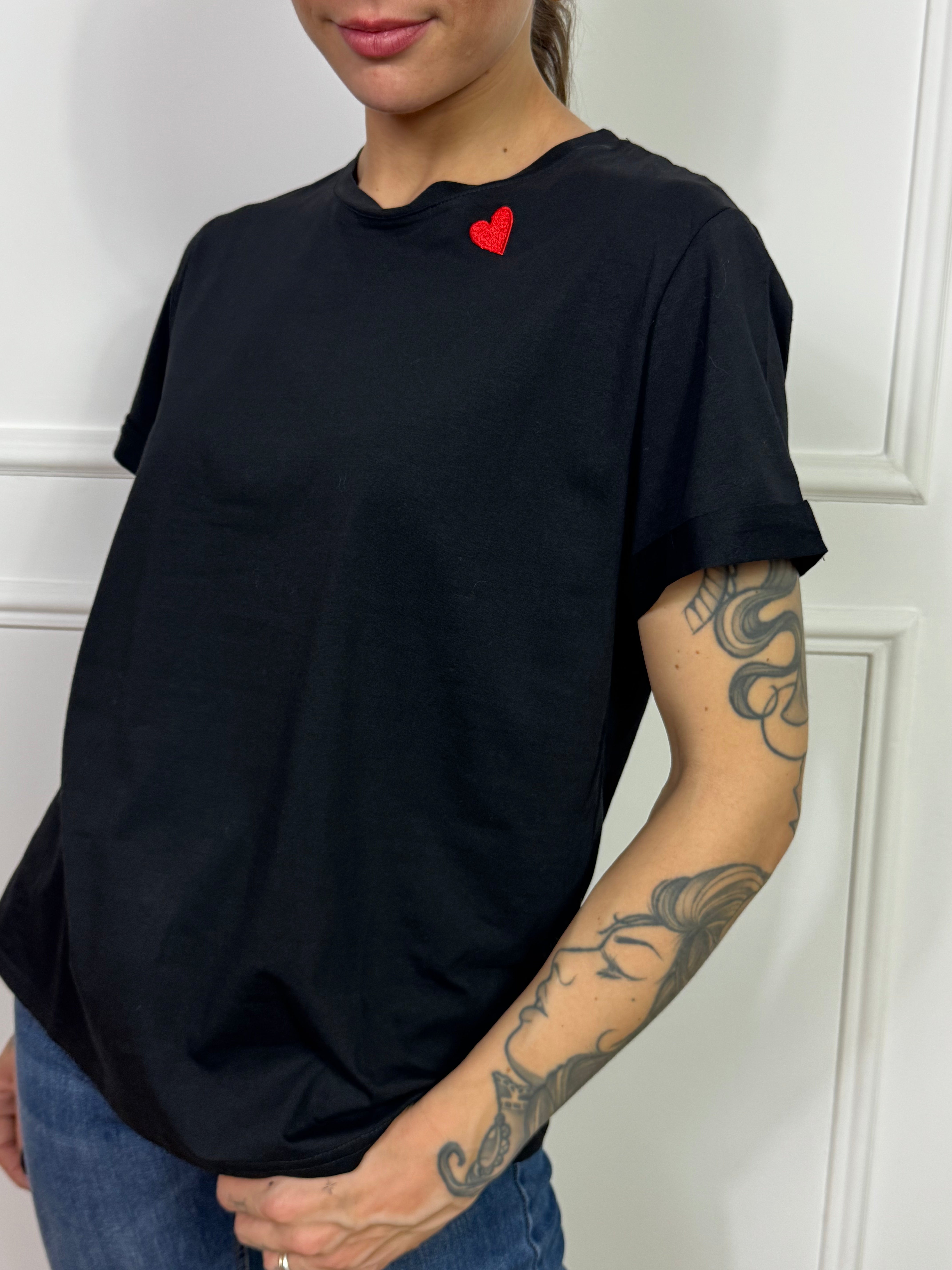 T-shirt con cuore VICTORIA ILMH