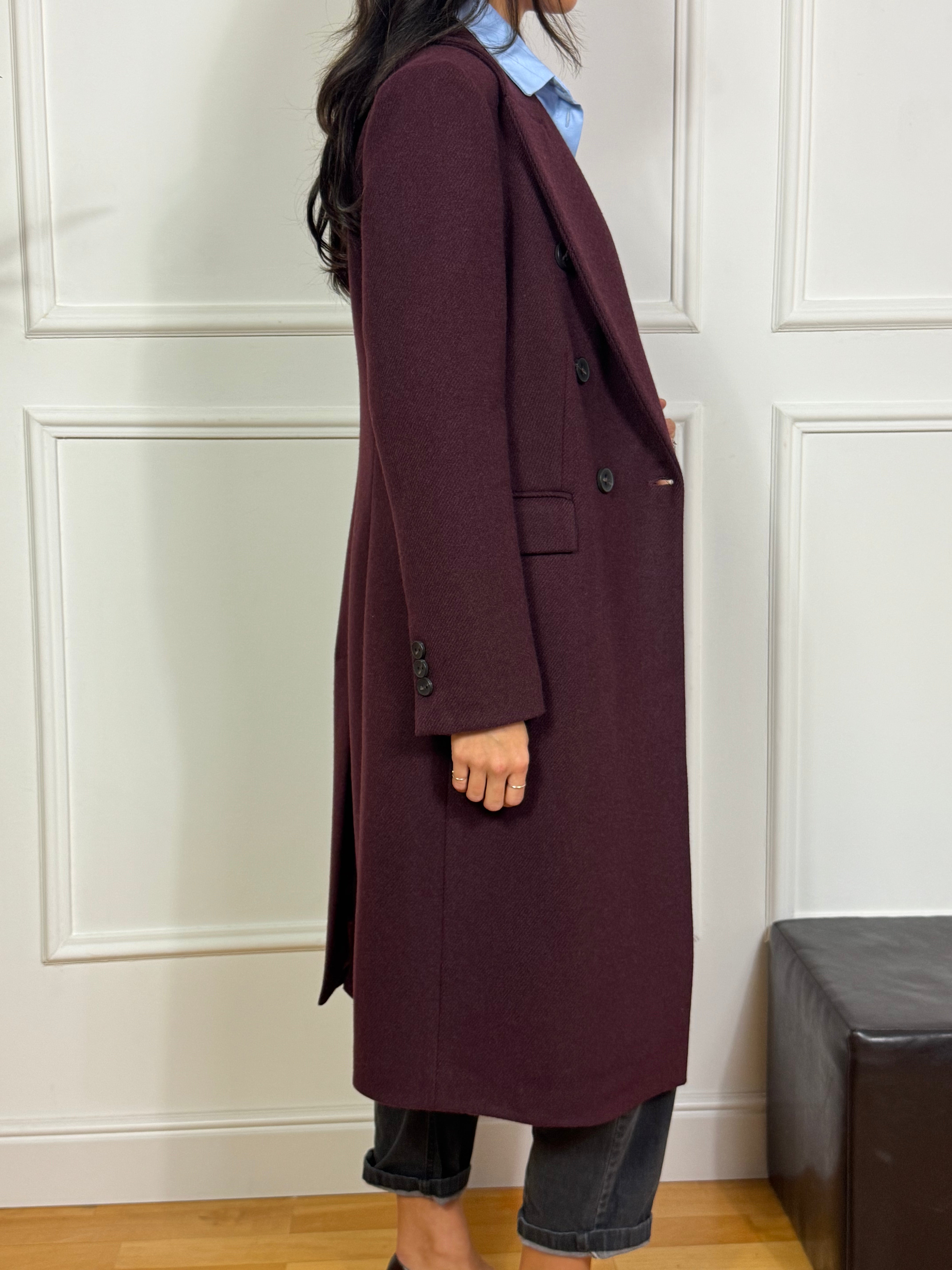 Cappotto doppiopetto  Kikisix  con revers