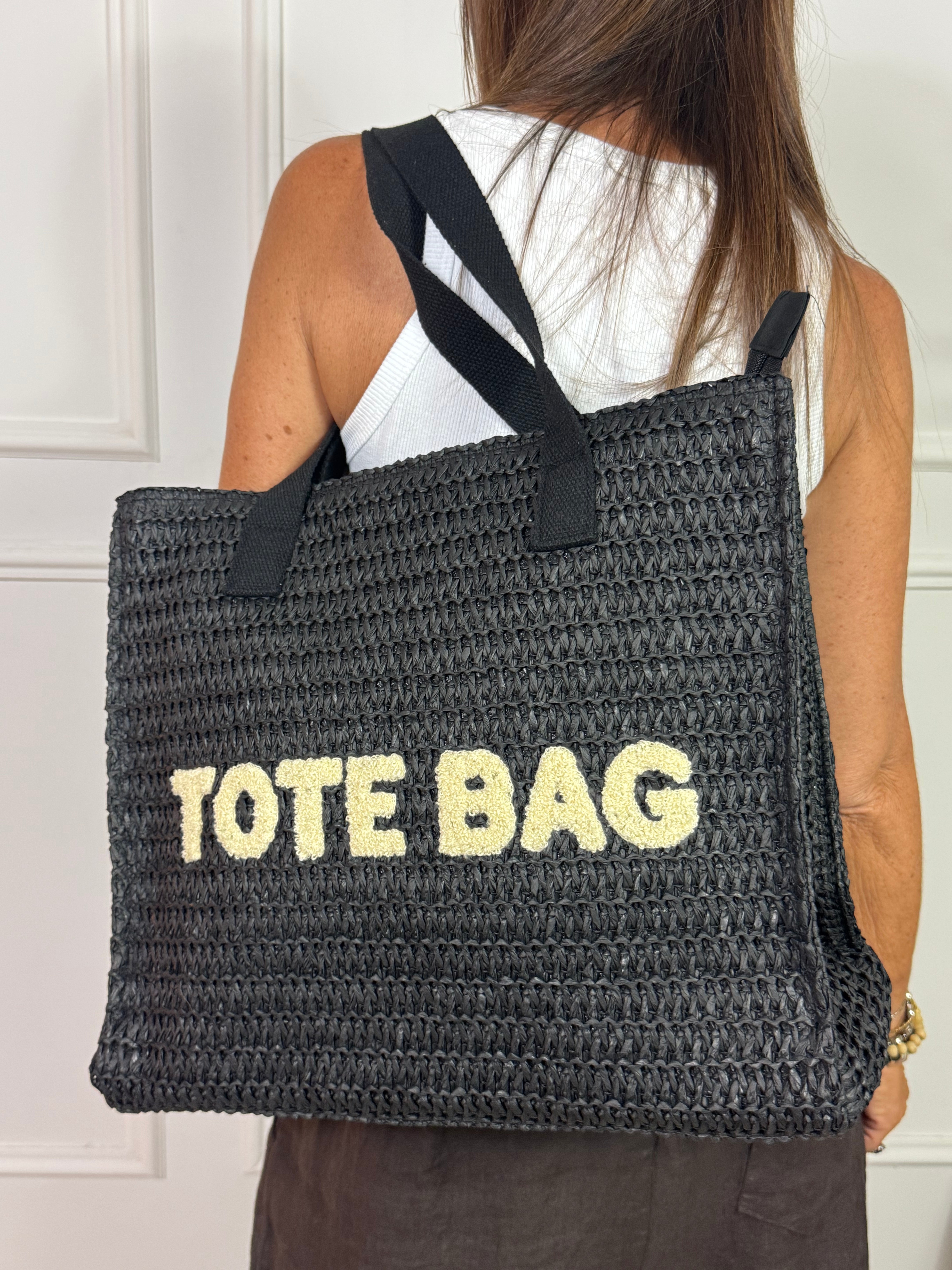 Borsa in raffia Victoria ILMH TOTE BAG