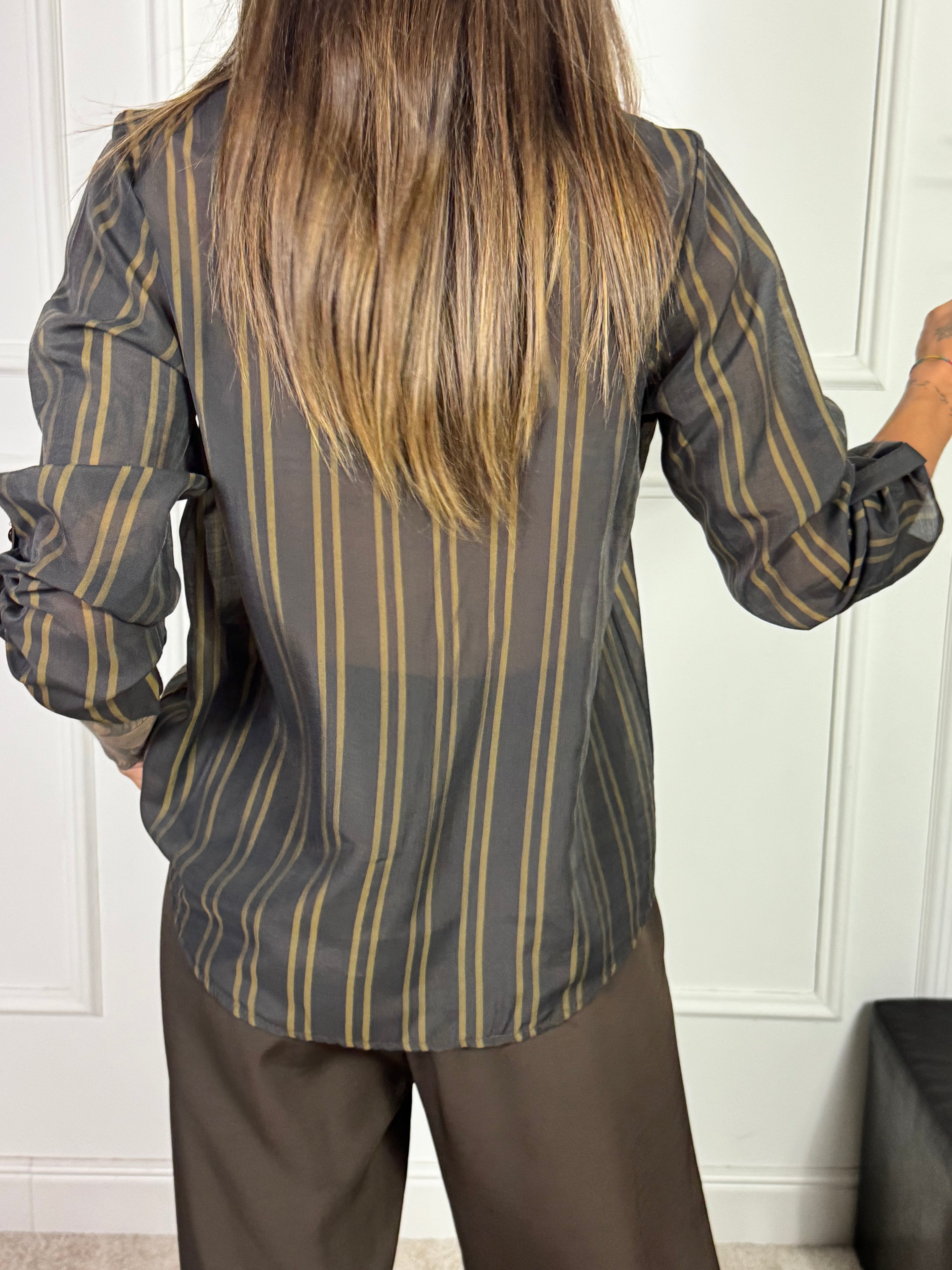 Camicia SENZA COLLETTO Victoria ILMH fantasia righe