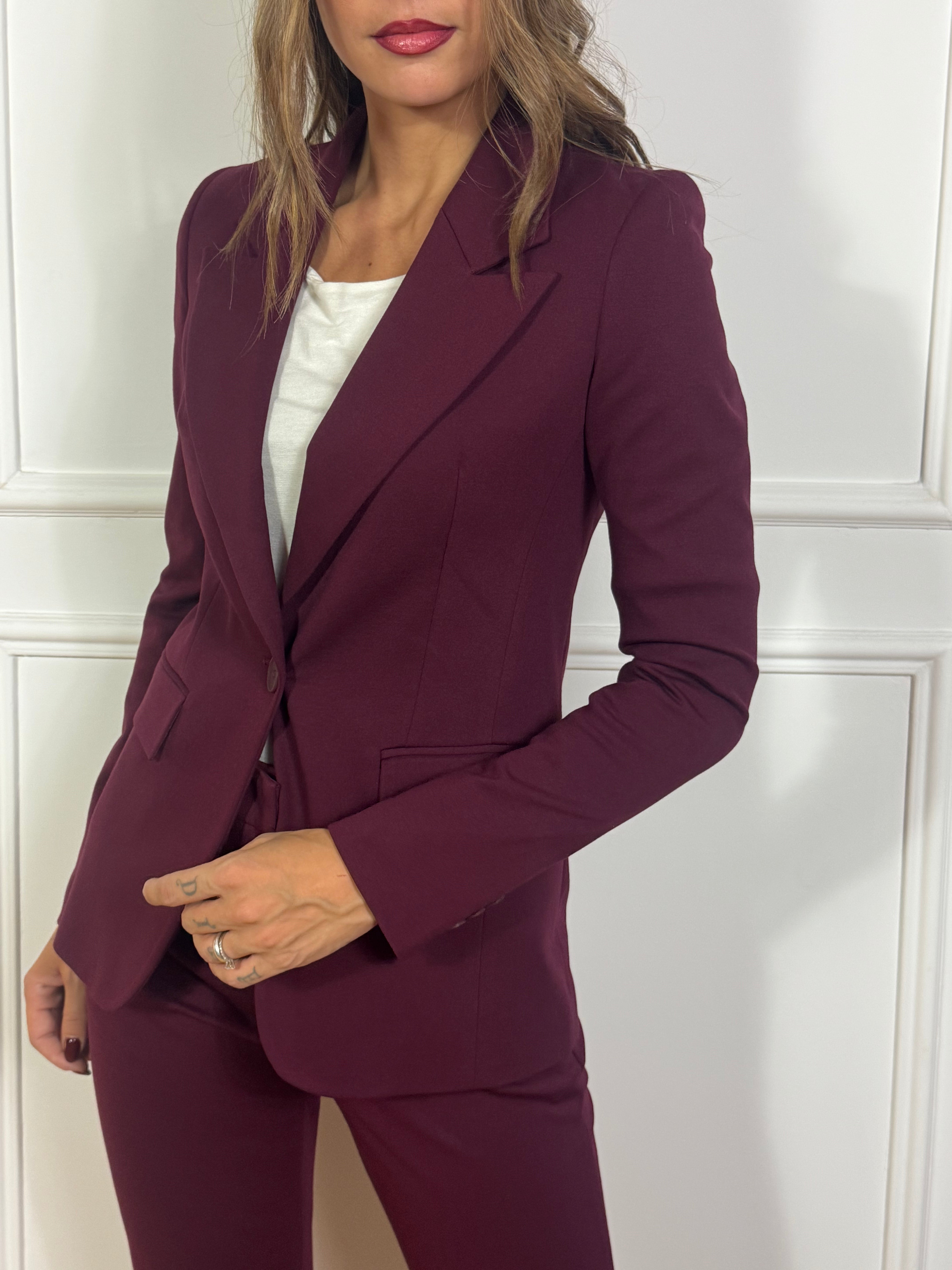Giacca blazer in punto Milano Manila Grace monopetto