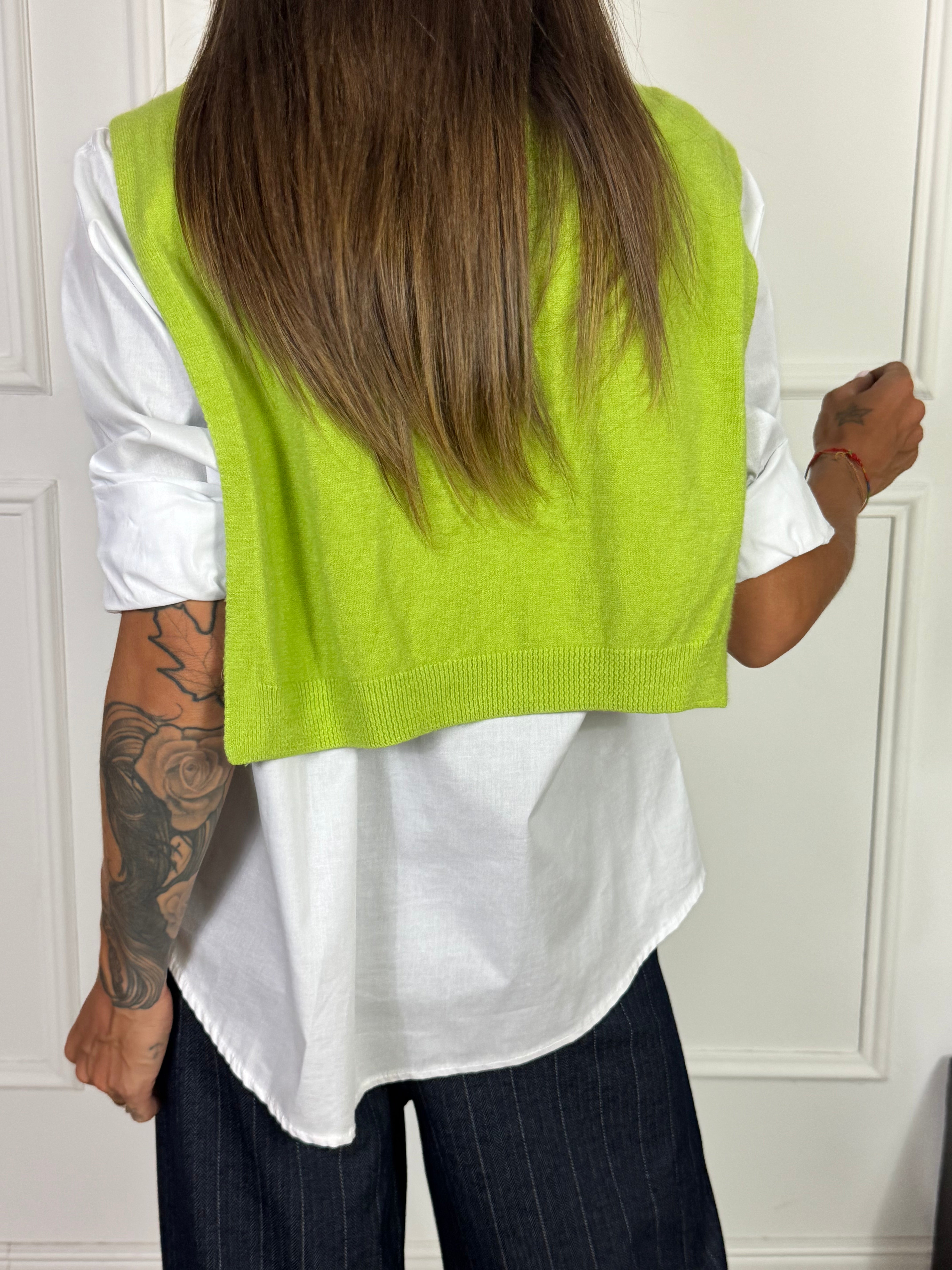 Camicia Victoria ILMH con effetto golfino sulle spalle