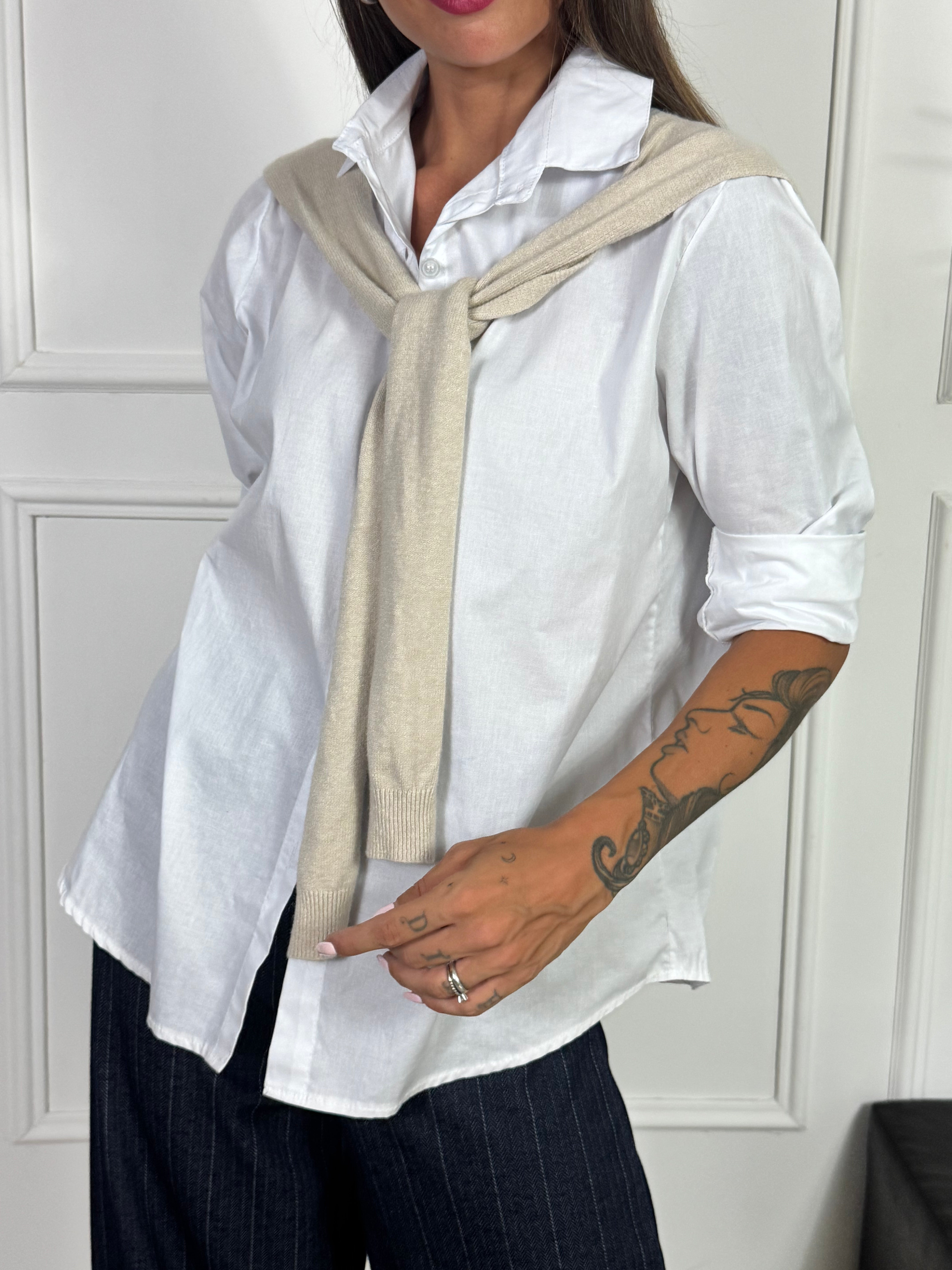 Camicia Victoria ILMH con effetto golfino sulle spalle