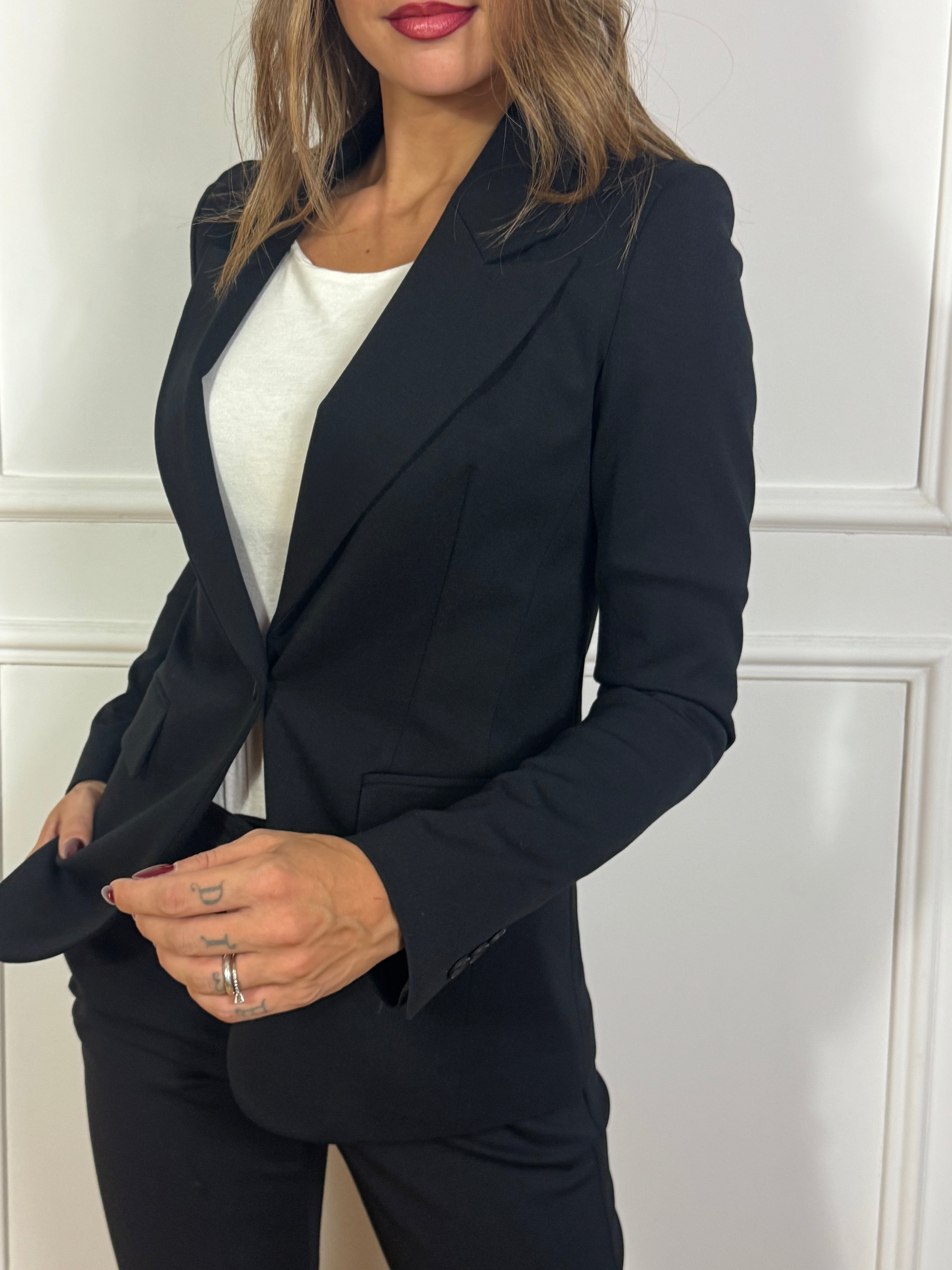 Giacca blazer in punto Milano Manila Grace monopetto
