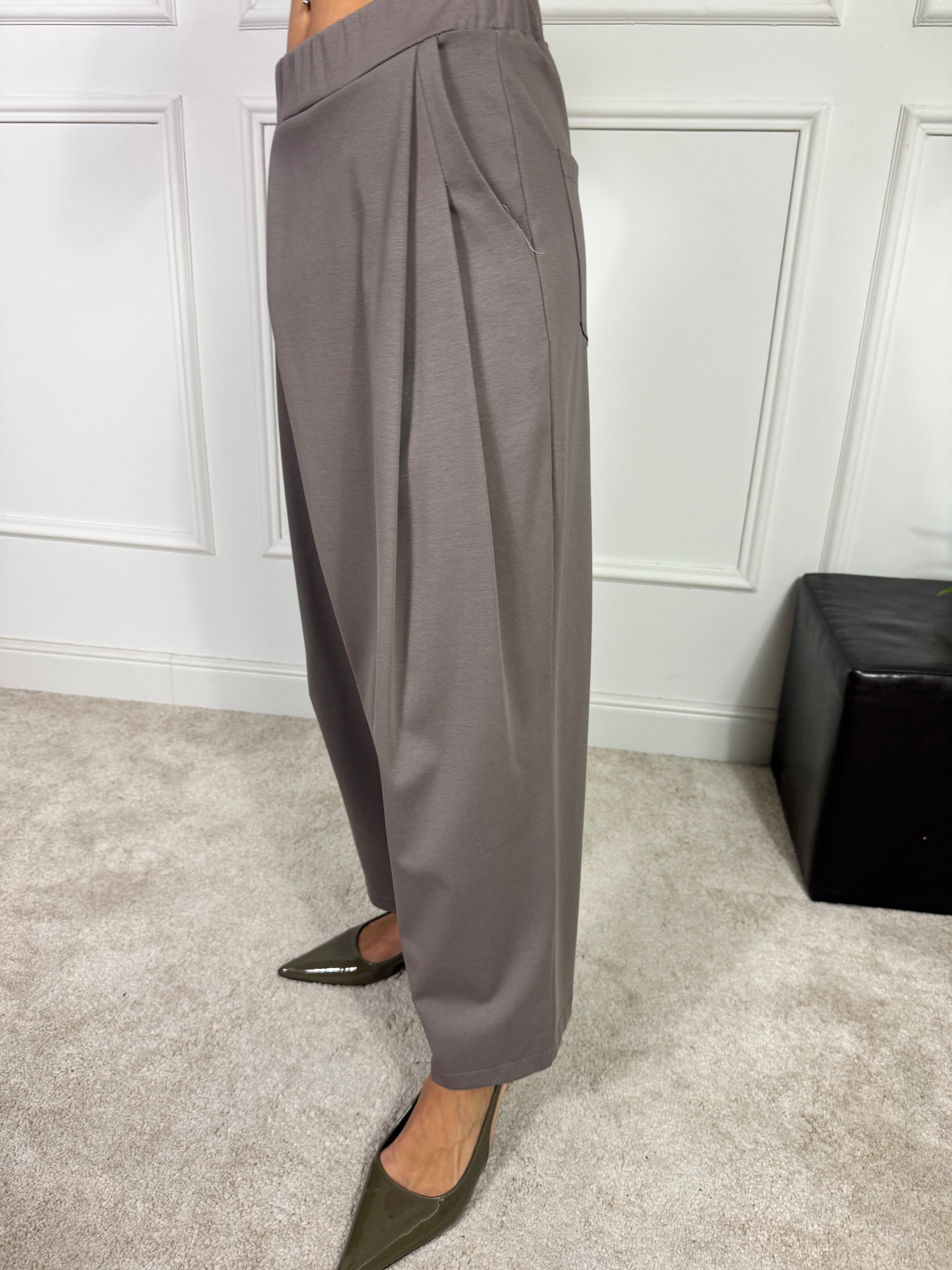 Pantalone PUNTO MILANO Victoria ILMH BALLOON CON PINCES LATERALE