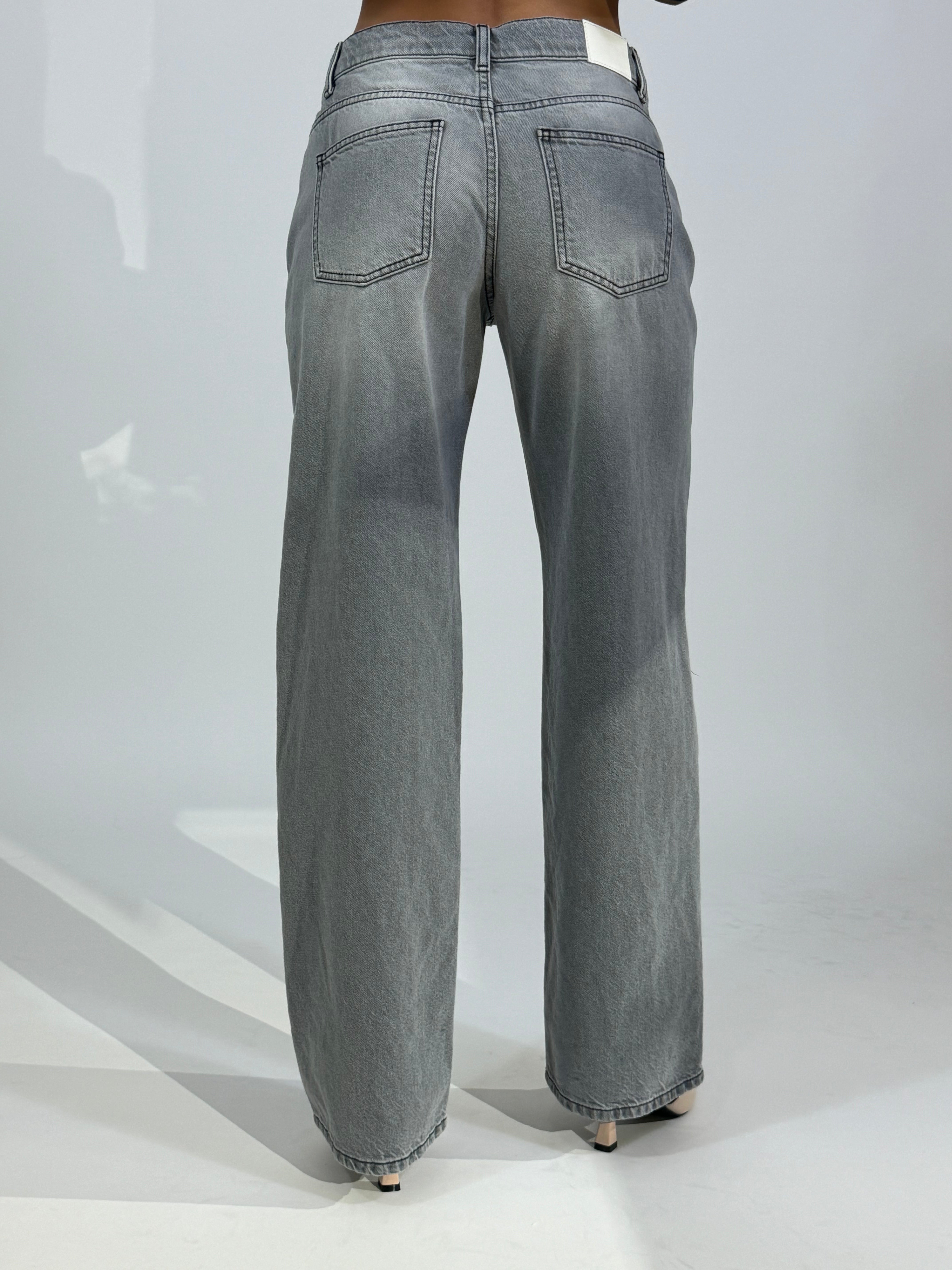 Jeans Tensione In straight fit denim grigio