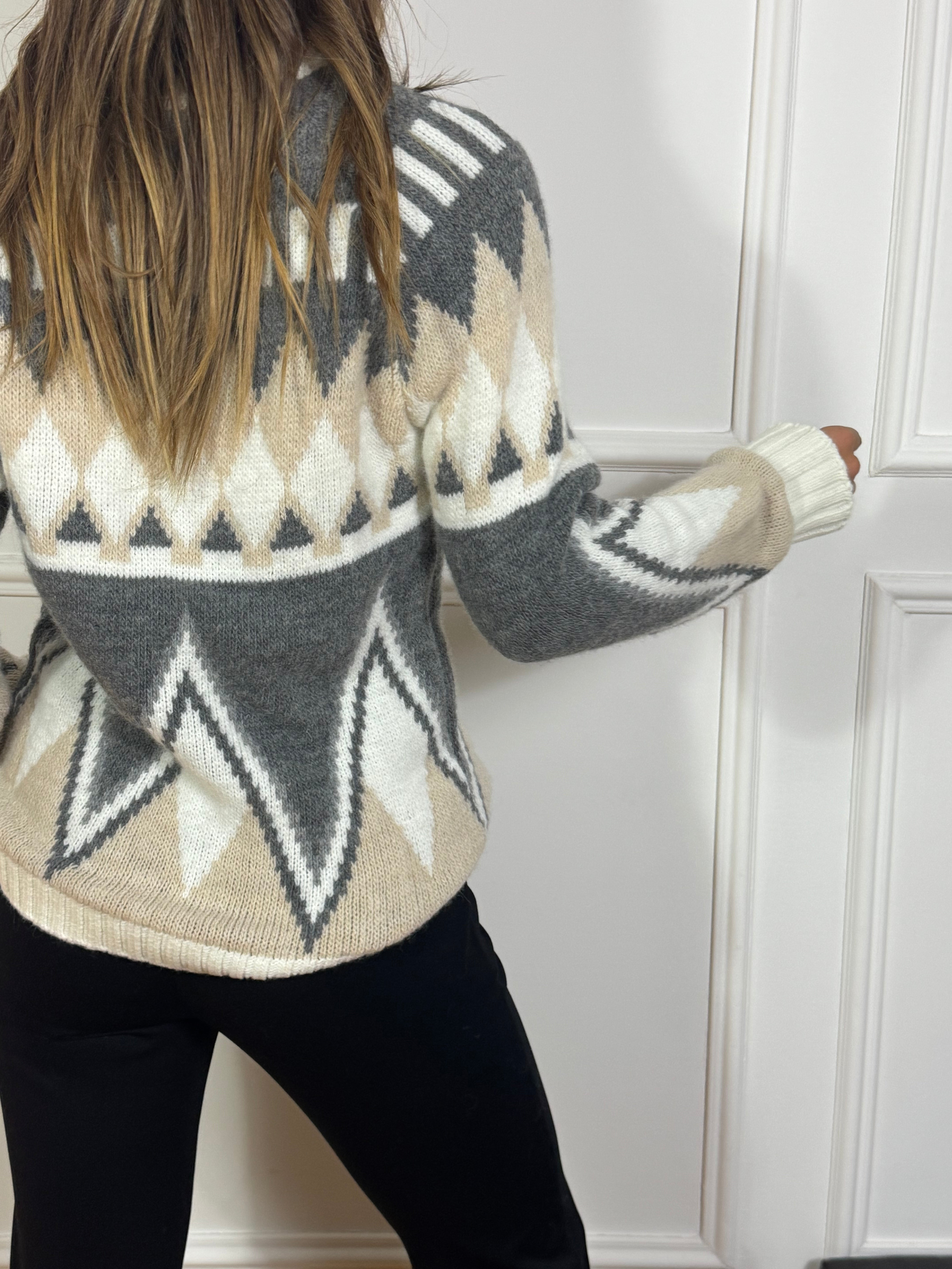 Maglia pullover The Loom Archive fantasia etnica