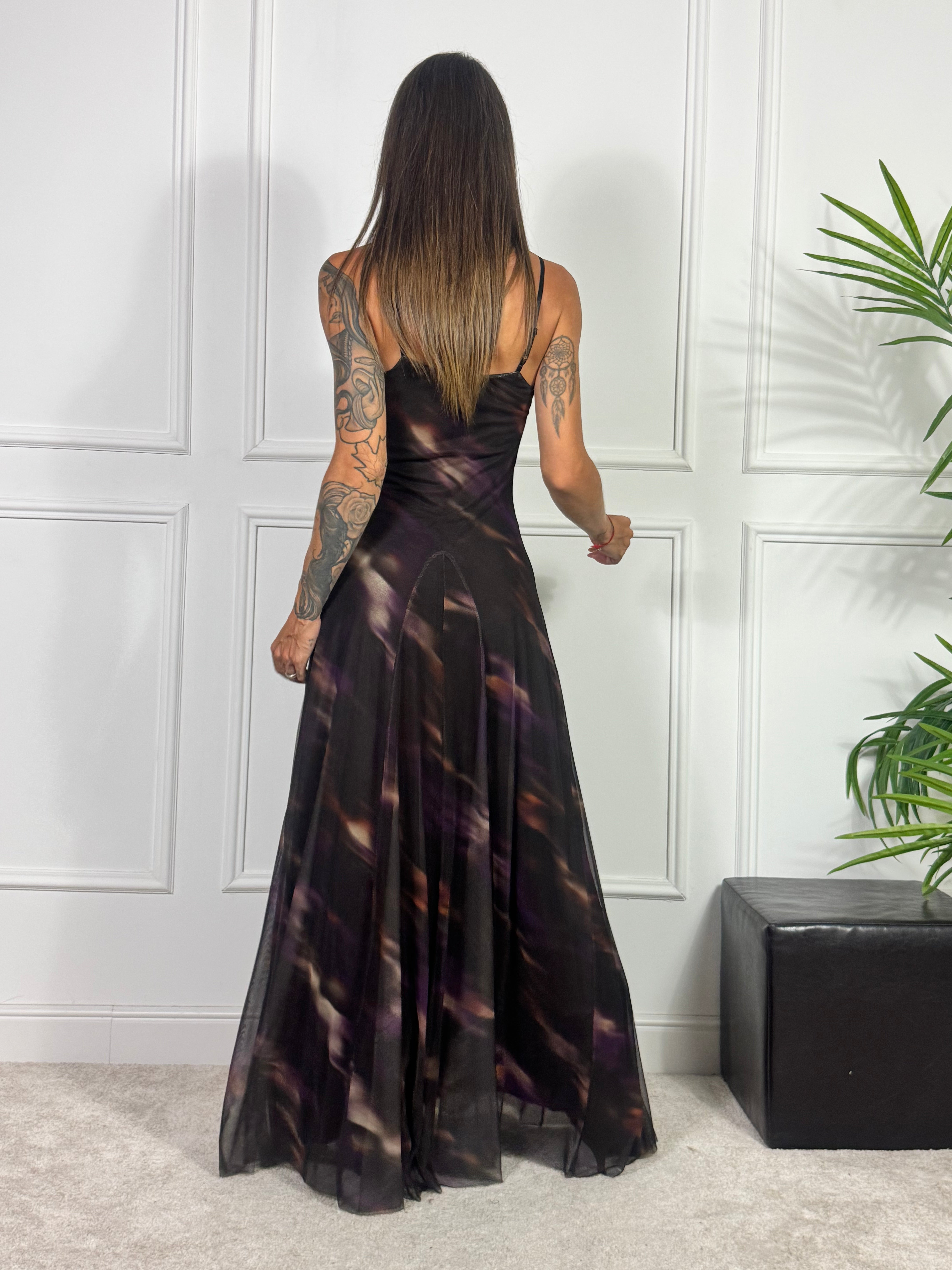 ABITO lungo in tulle Susy Mix TIE N DYE