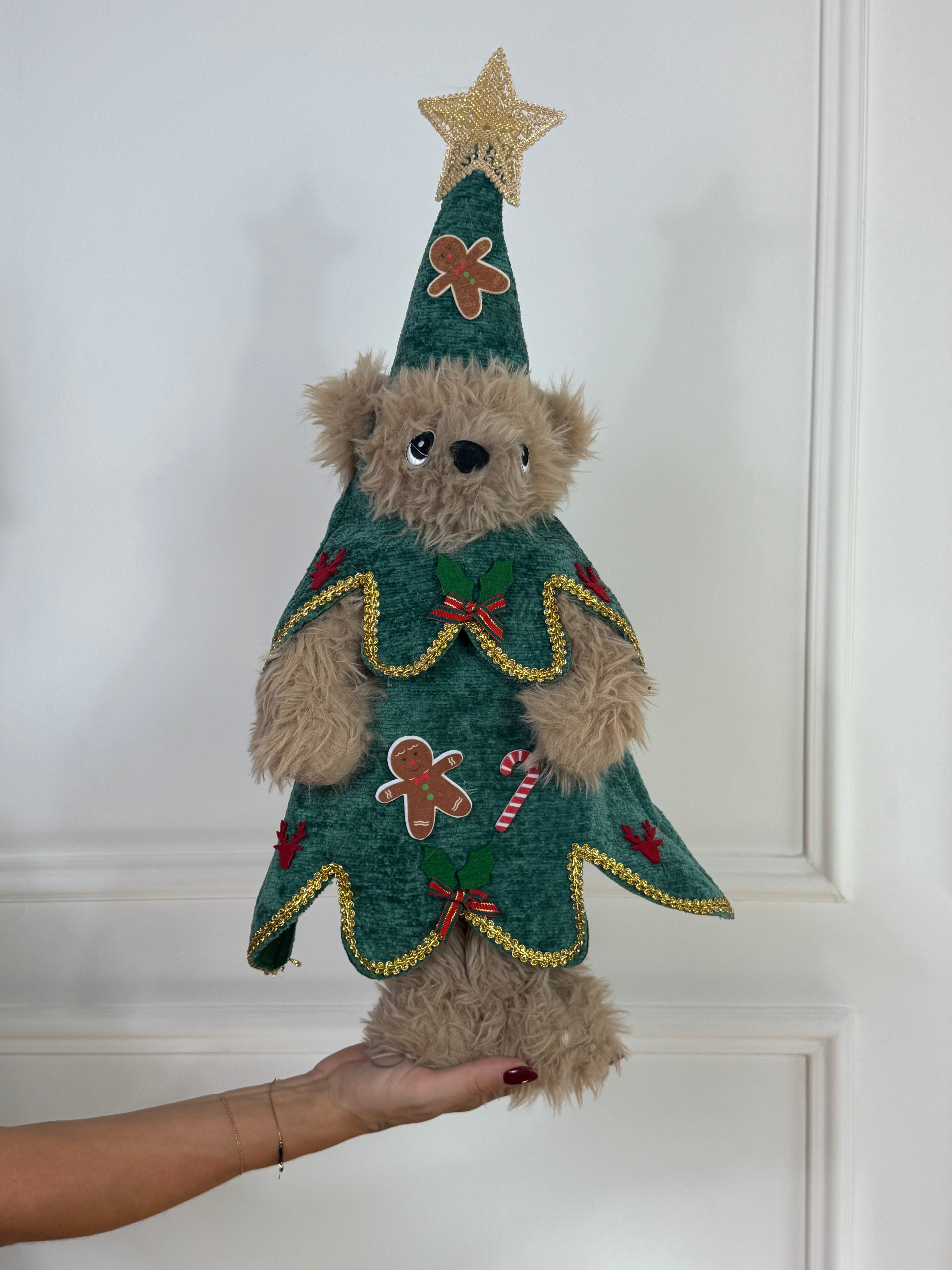 Orsetto Natale BRILLO - GRANDE - 60 cm