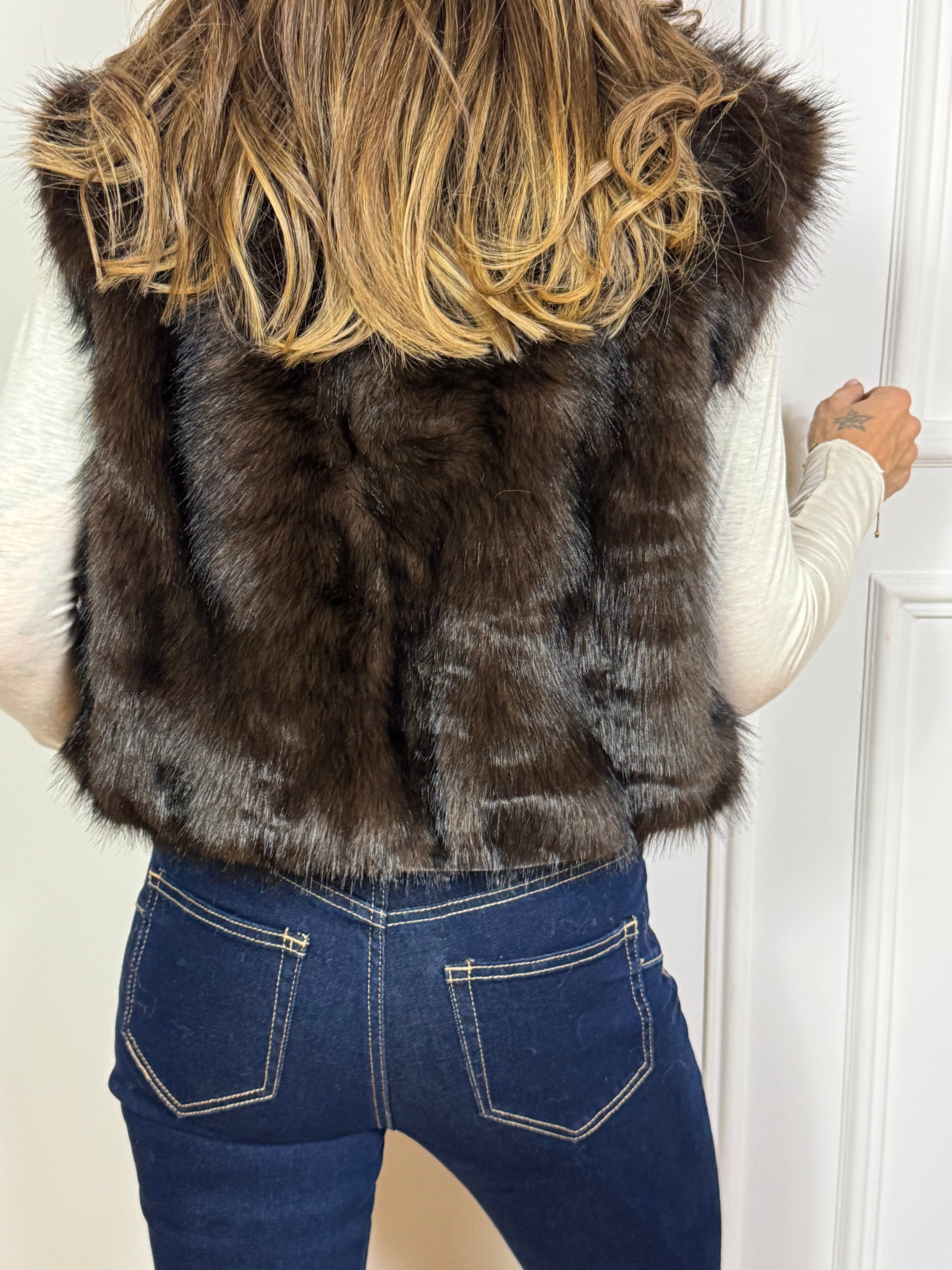 Ecopelliccia SMANICATA Victoria ILMH - SENZA CAPPUCCIO