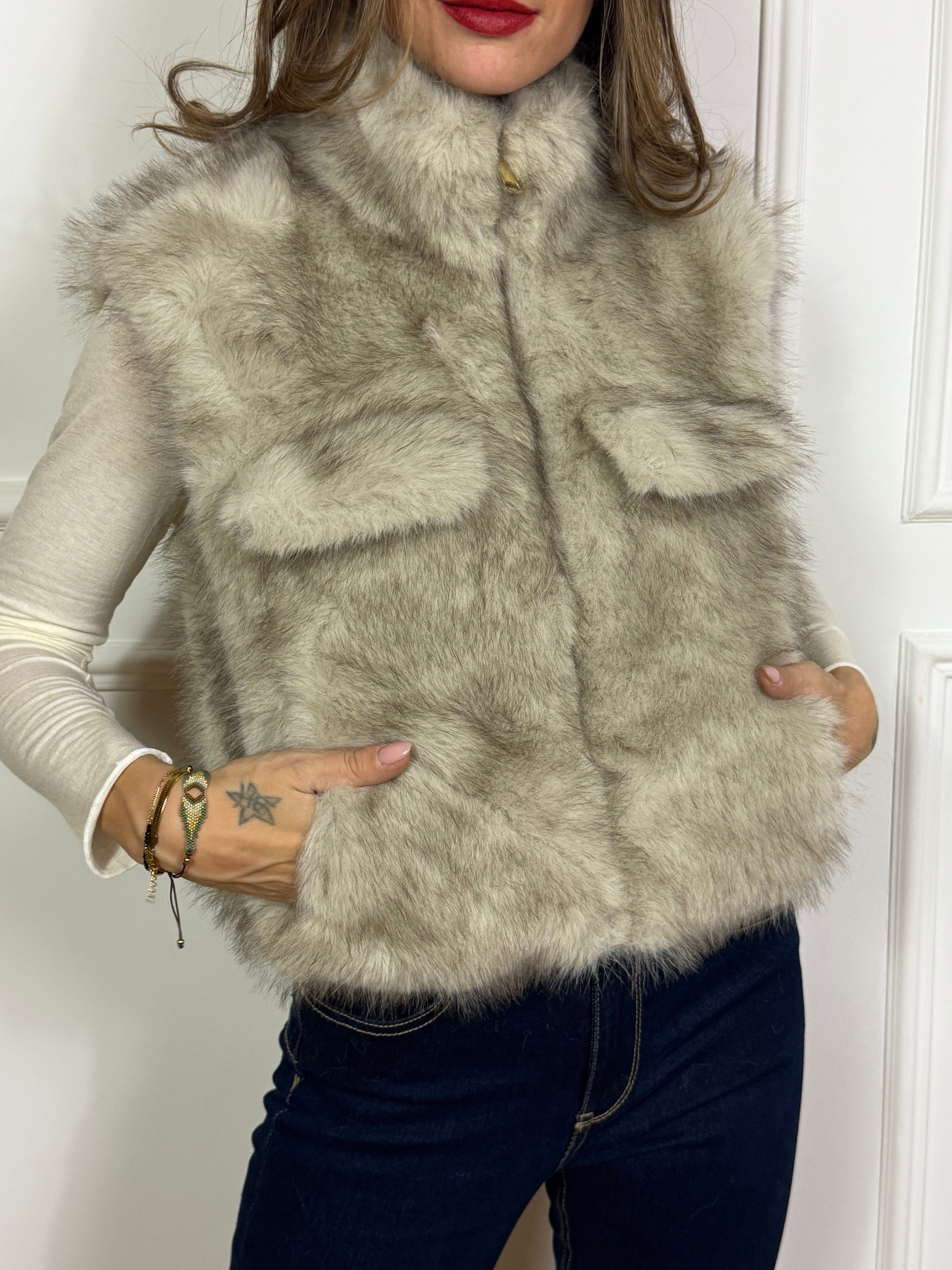 Ecopelliccia SMANICATA Victoria ILMH - SENZA CAPPUCCIO