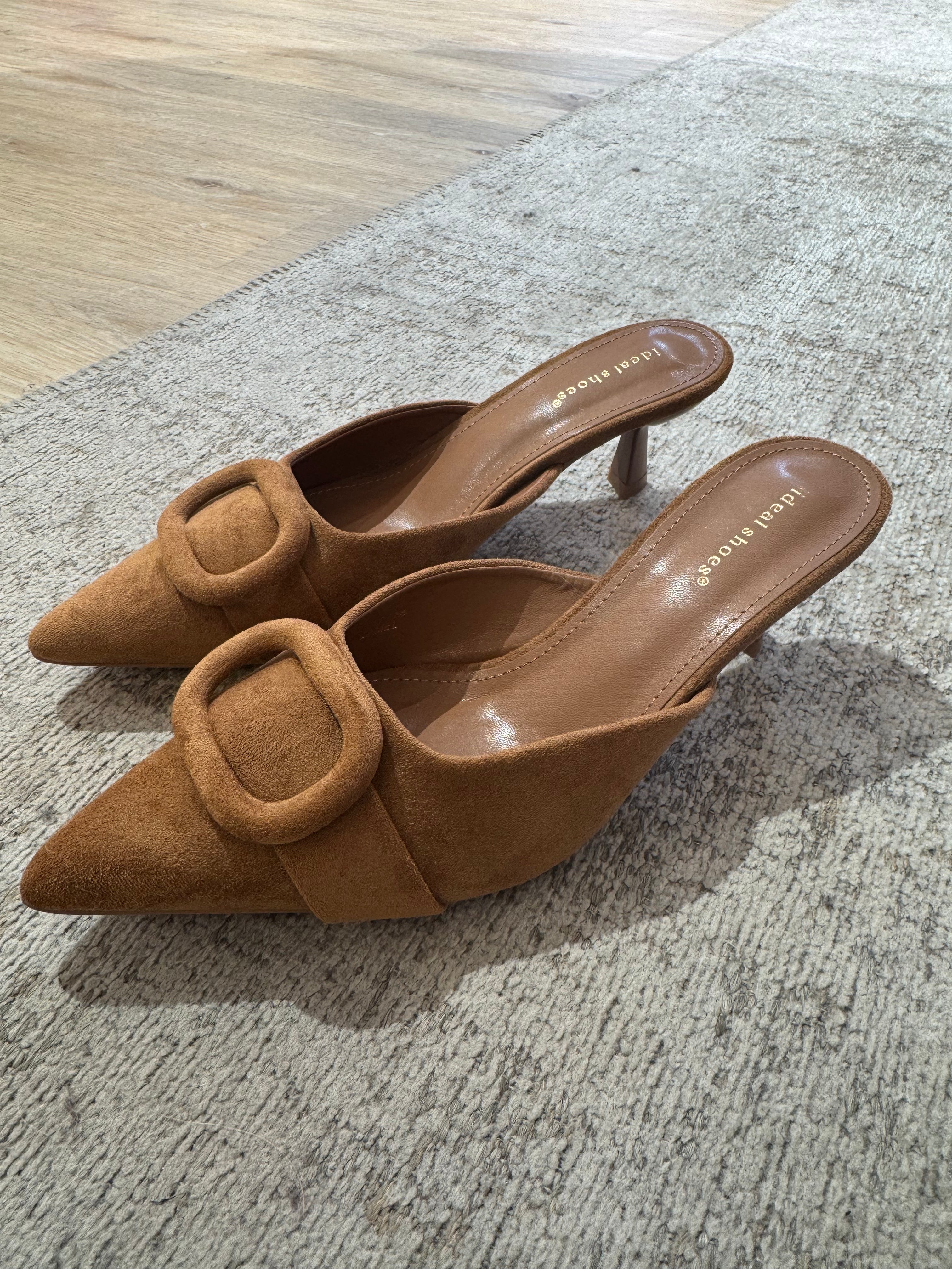 Scarpa  SABOT in ecopelle effetto scamosciato