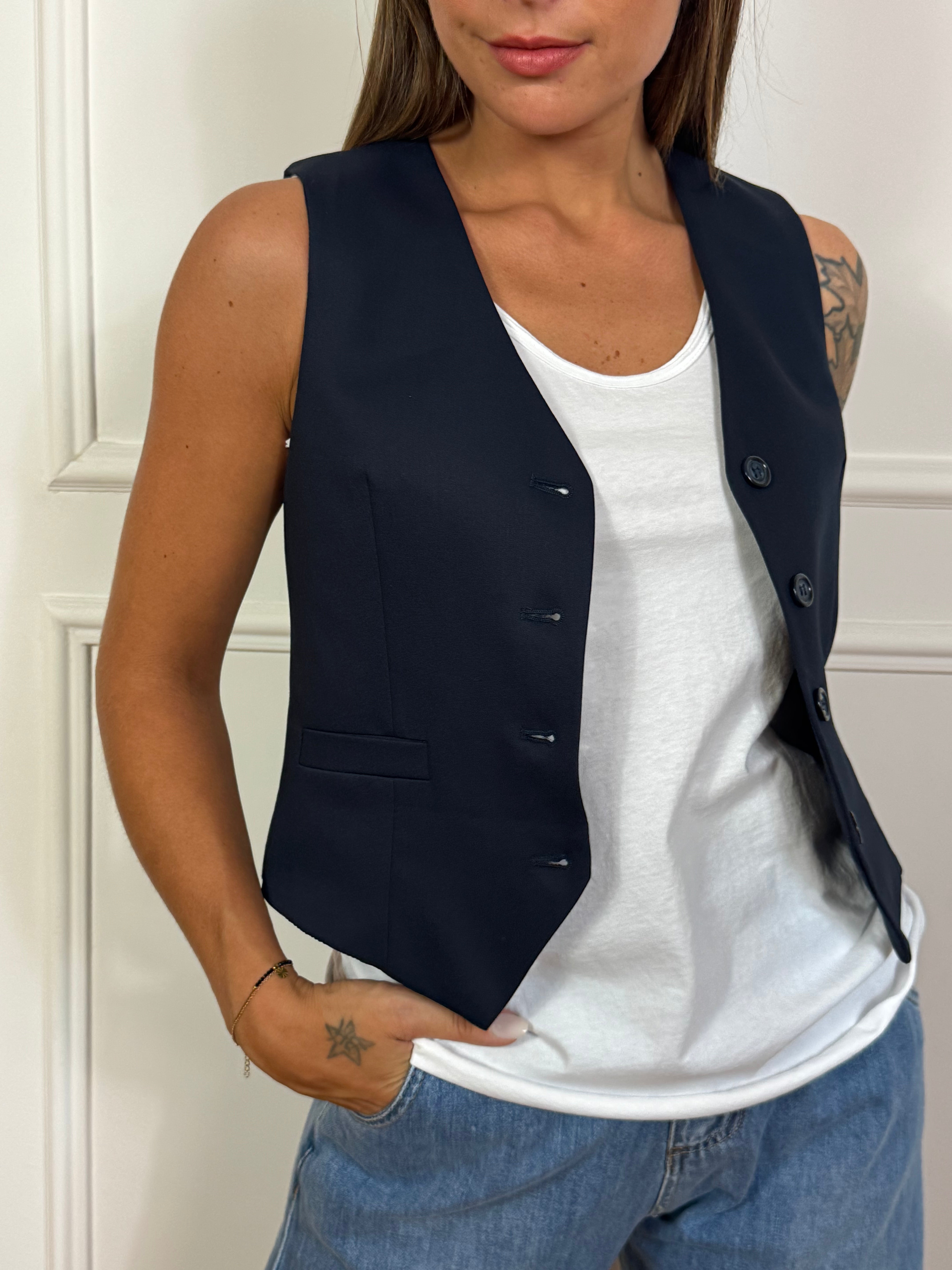 Gilet Kontatto CLASSICO CON BOTTONI