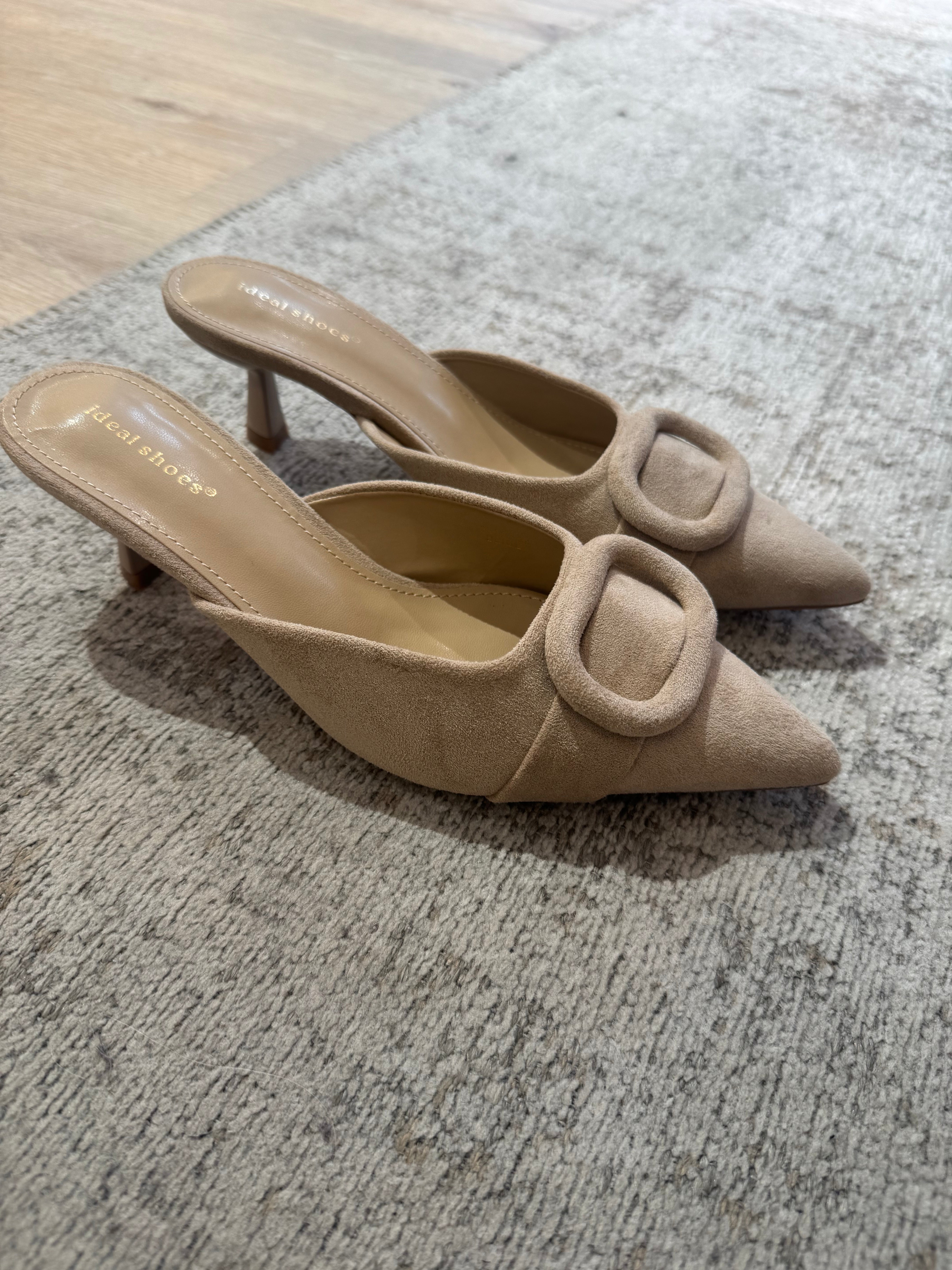 Scarpa  SABOT in ecopelle effetto scamosciato