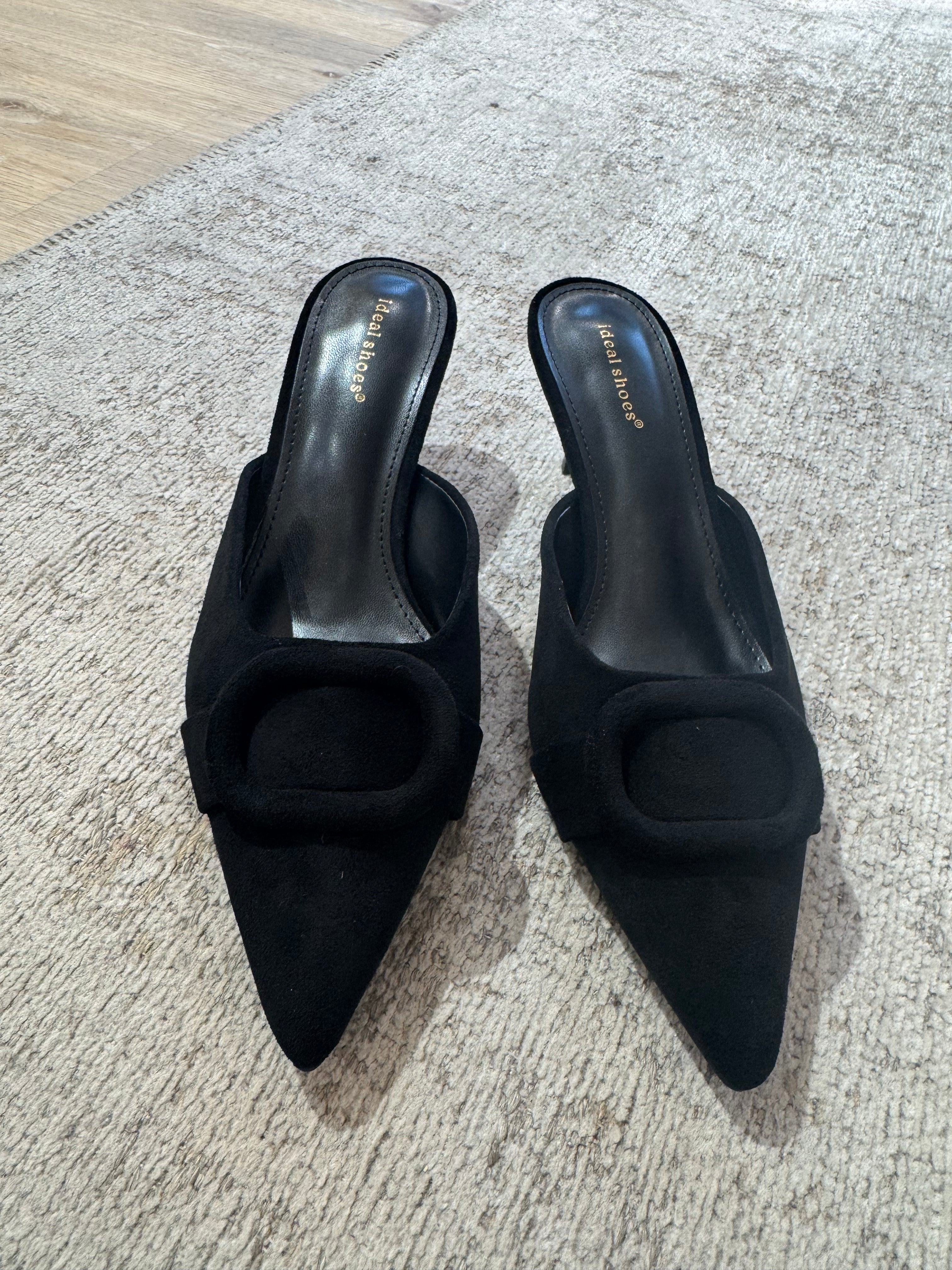 Scarpa  SABOT in ecopelle effetto scamosciato