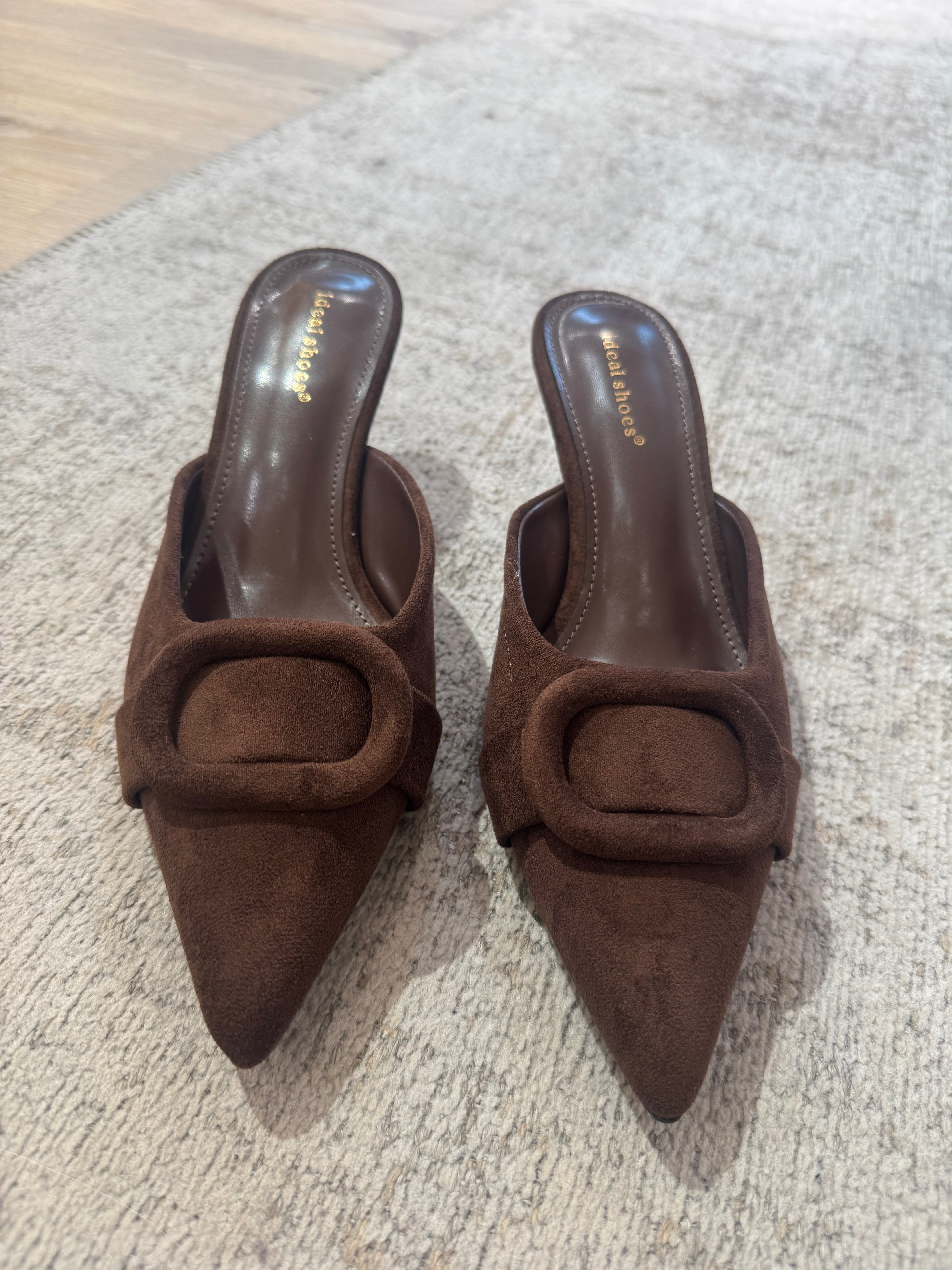 Scarpa  SABOT in ecopelle effetto scamosciato