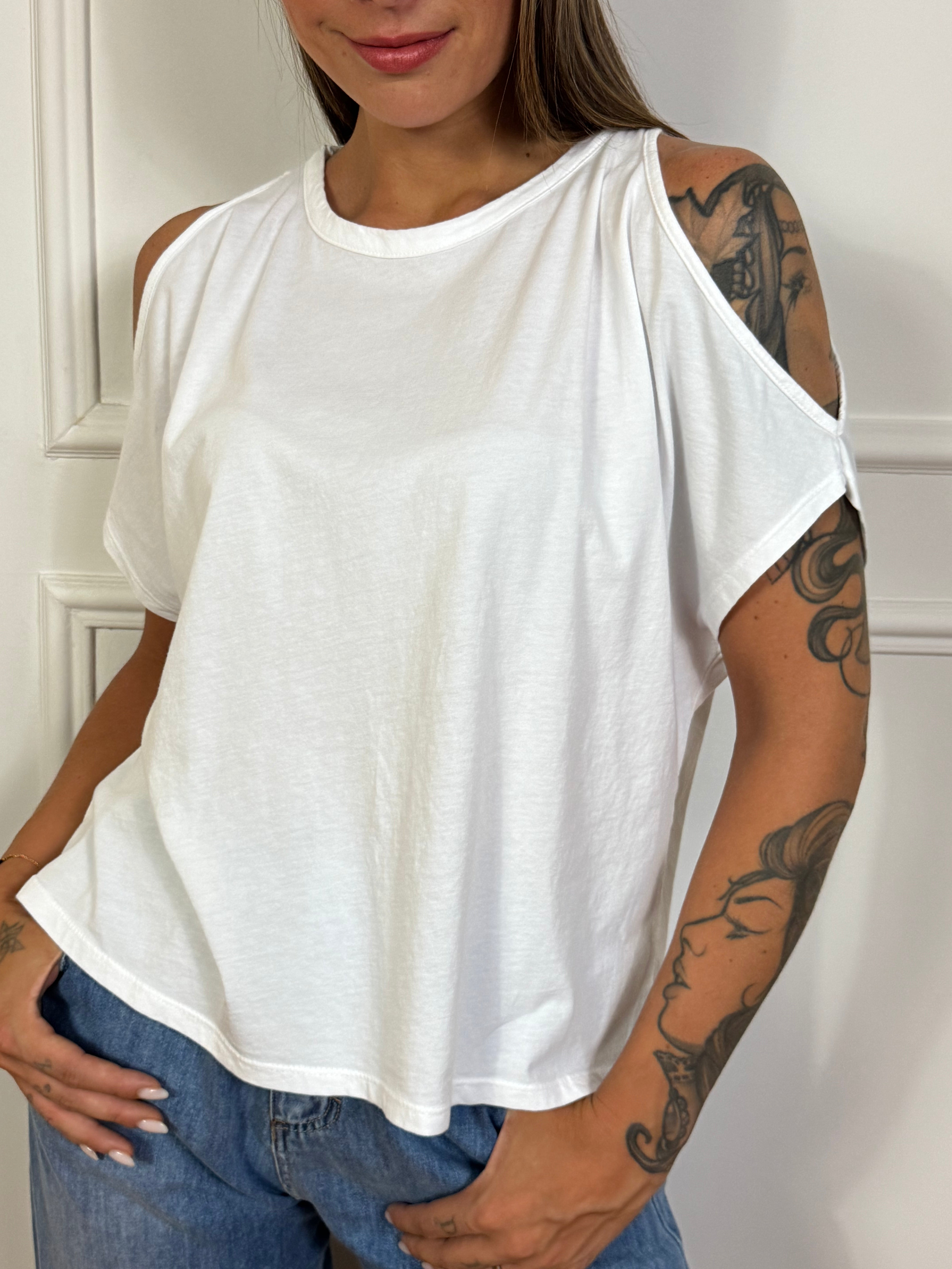 Maglia in cotone Kontatto CUT-OUT