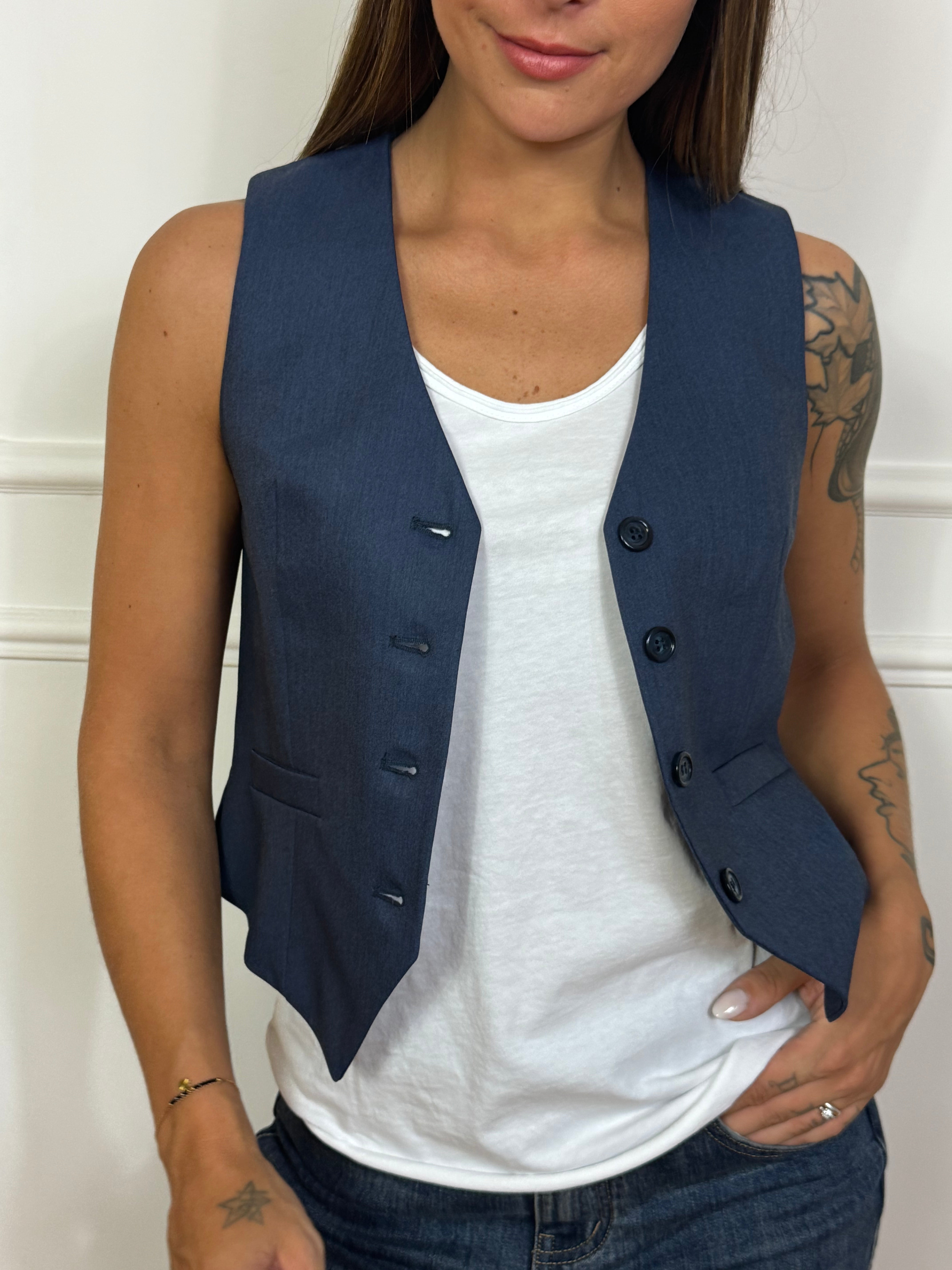 Gilet Kontatto CLASSICO CON BOTTONI