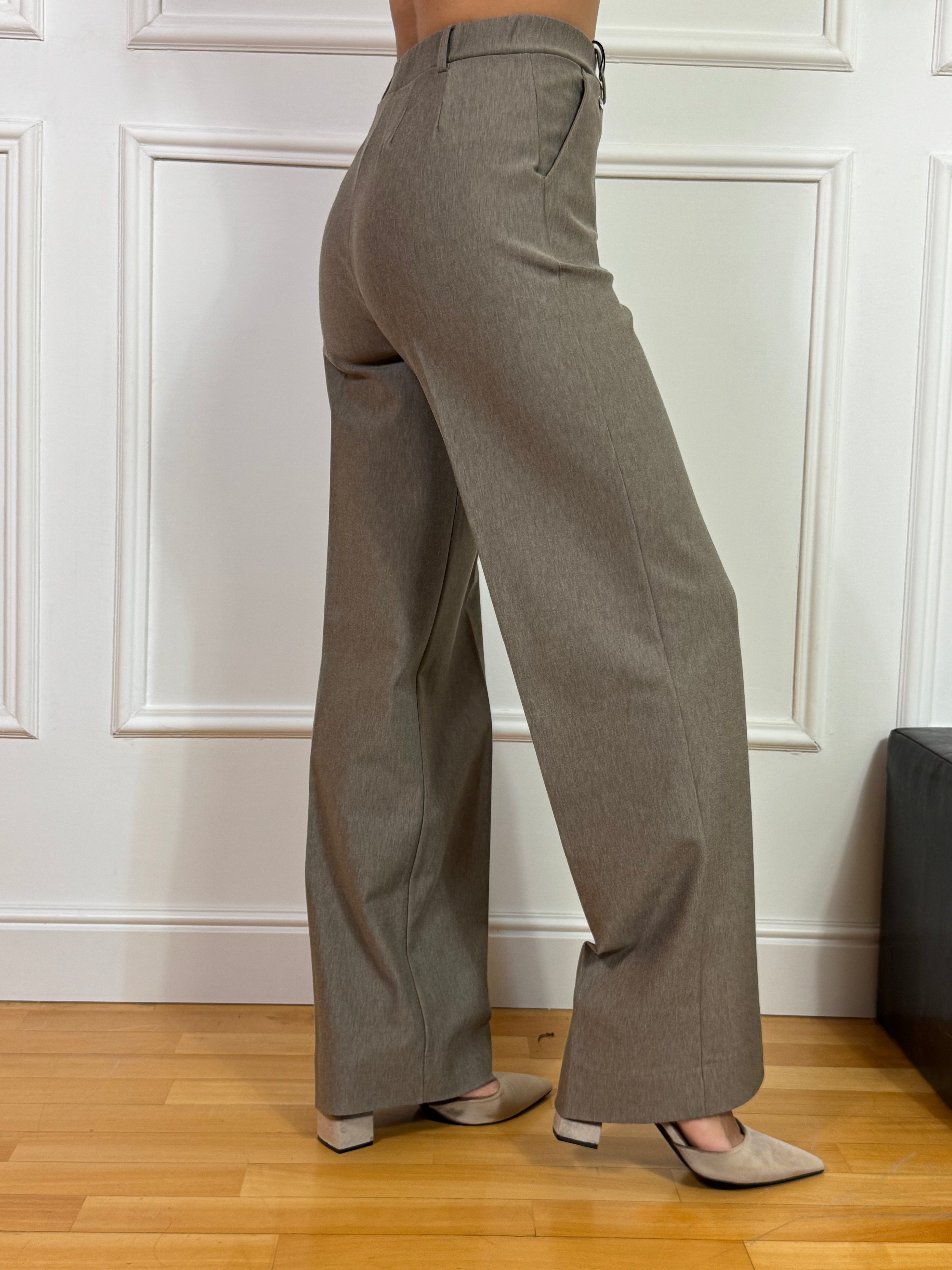 Pantalone PALAZZO WITH POCKETS Ragno TINTA UNITA