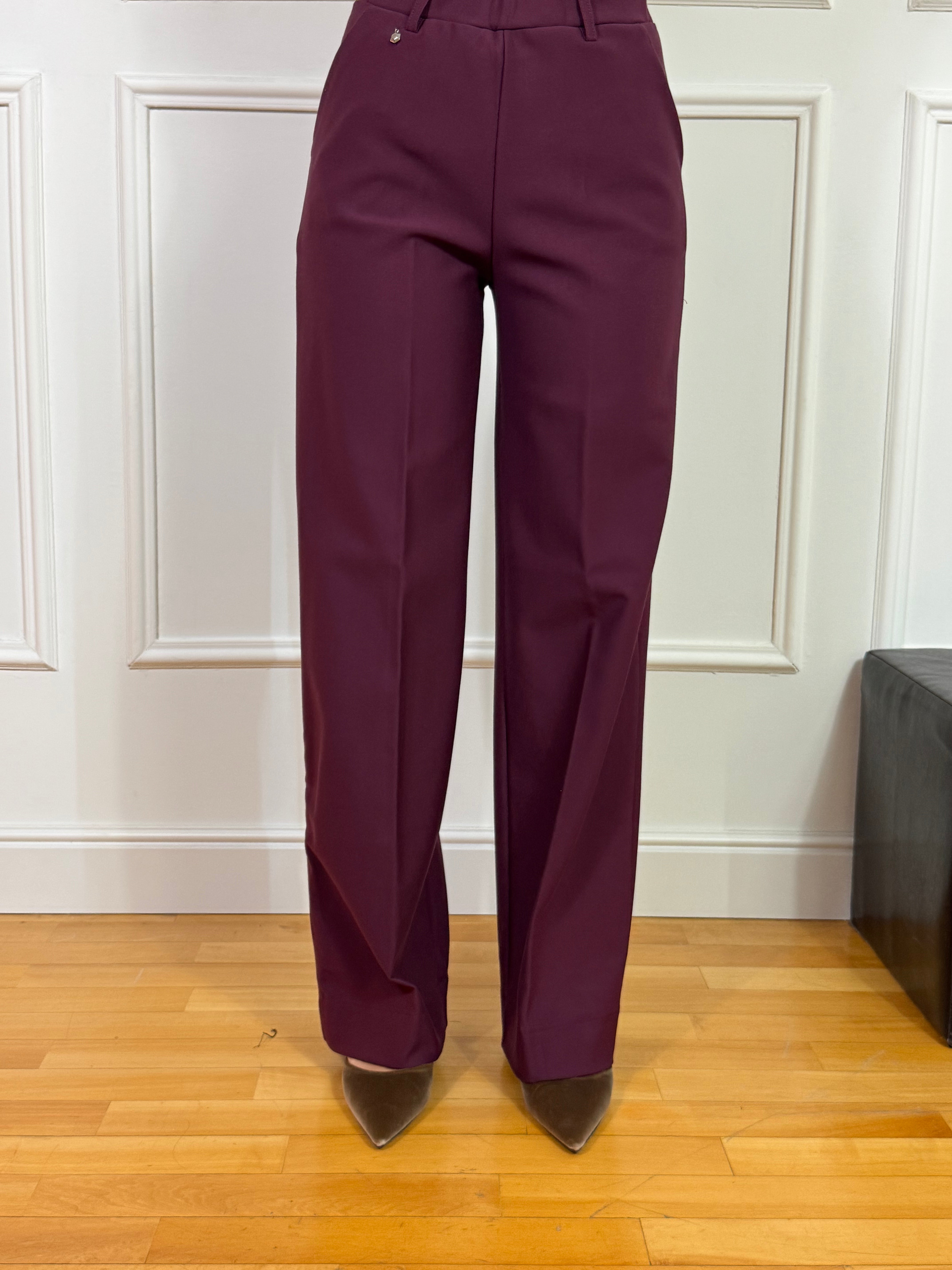 Pantalone PALAZZO WITH POCKETS Ragno TINTA UNITA