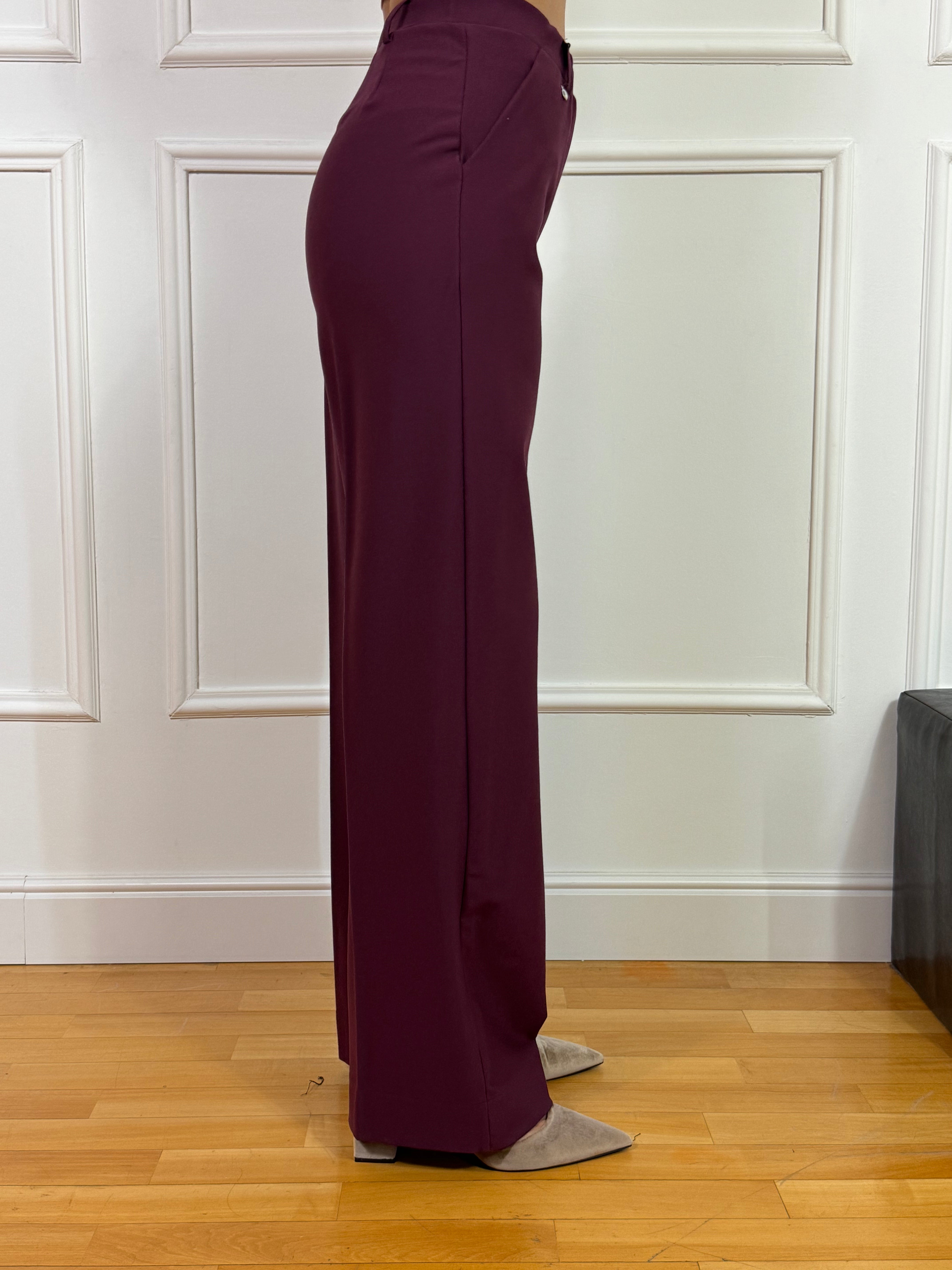 Pantalone PALAZZO WITH POCKETS Ragno TINTA UNITA