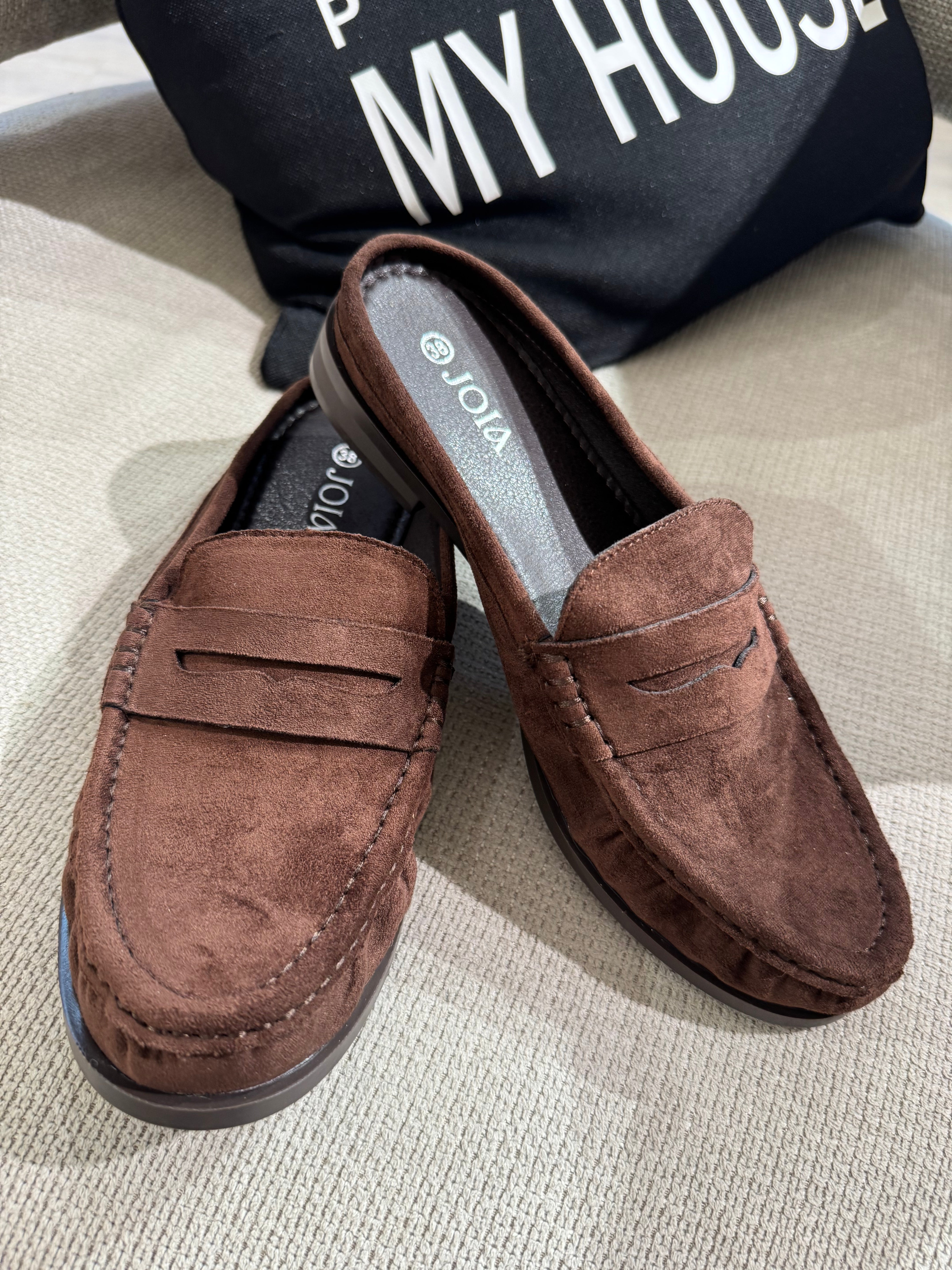 Mocassino sabot scamosciato