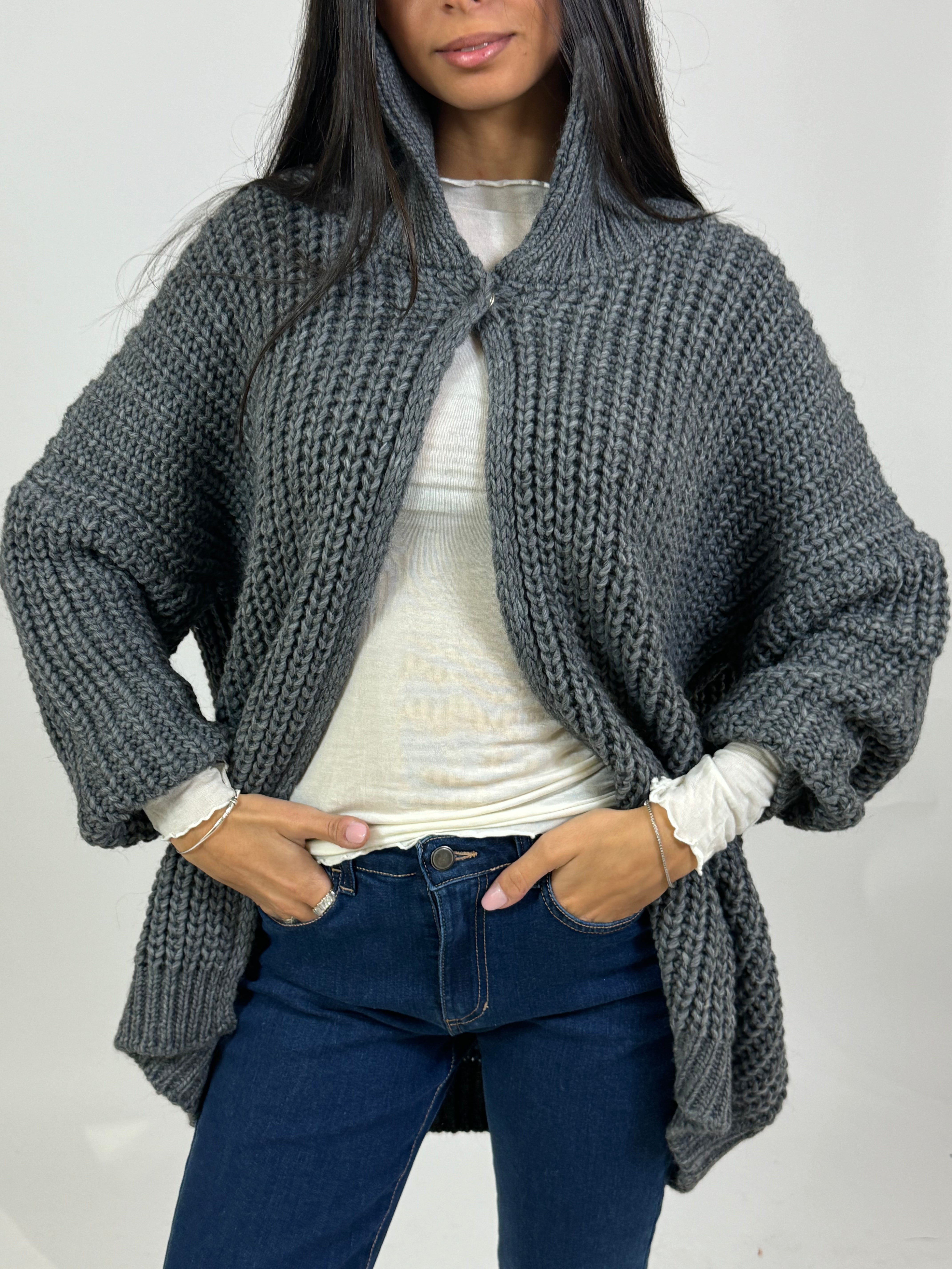 Cardigan over Kikisix misto lana