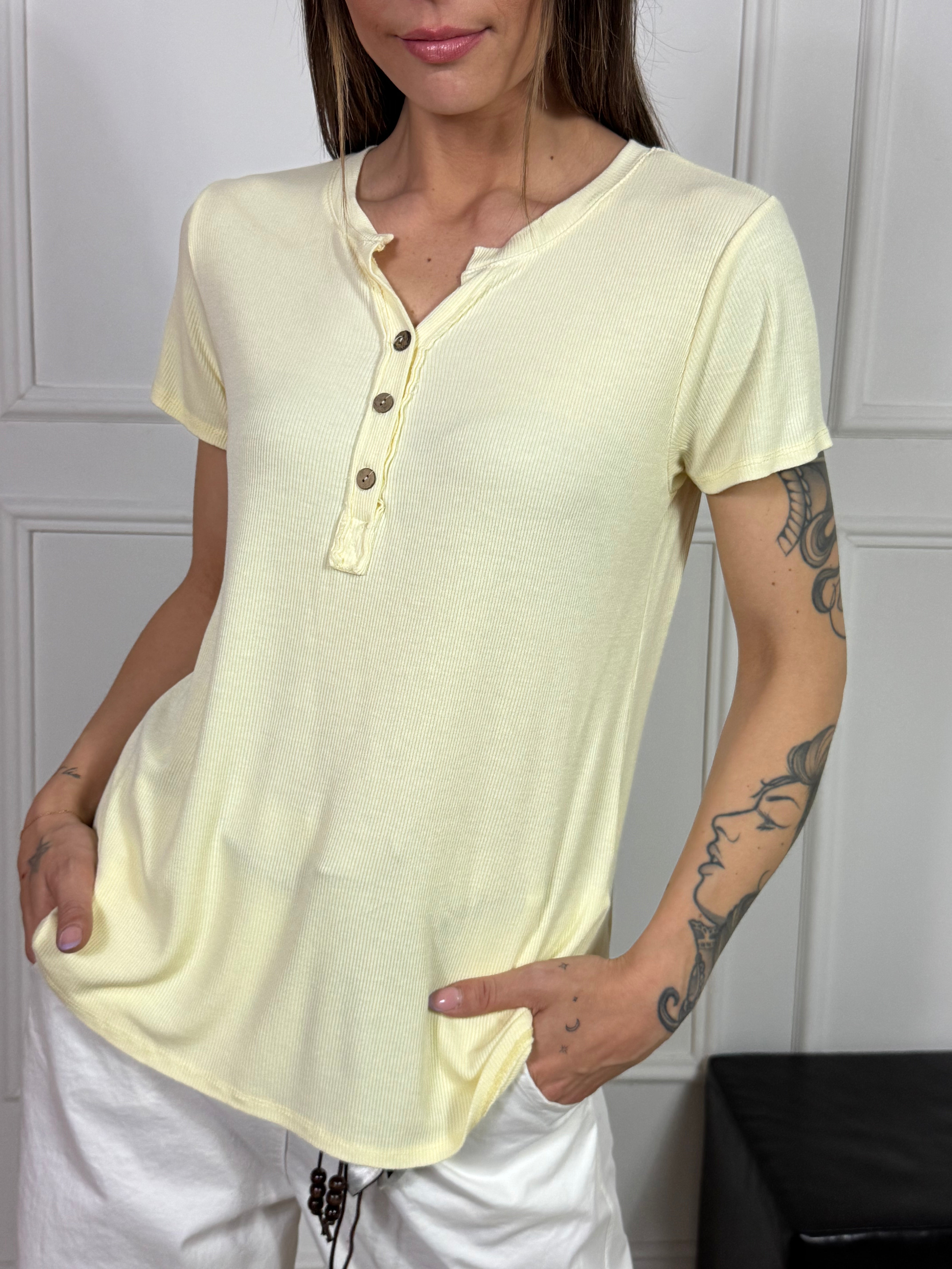 Maglia t-shirt cannettata serafino Victoria ILMH