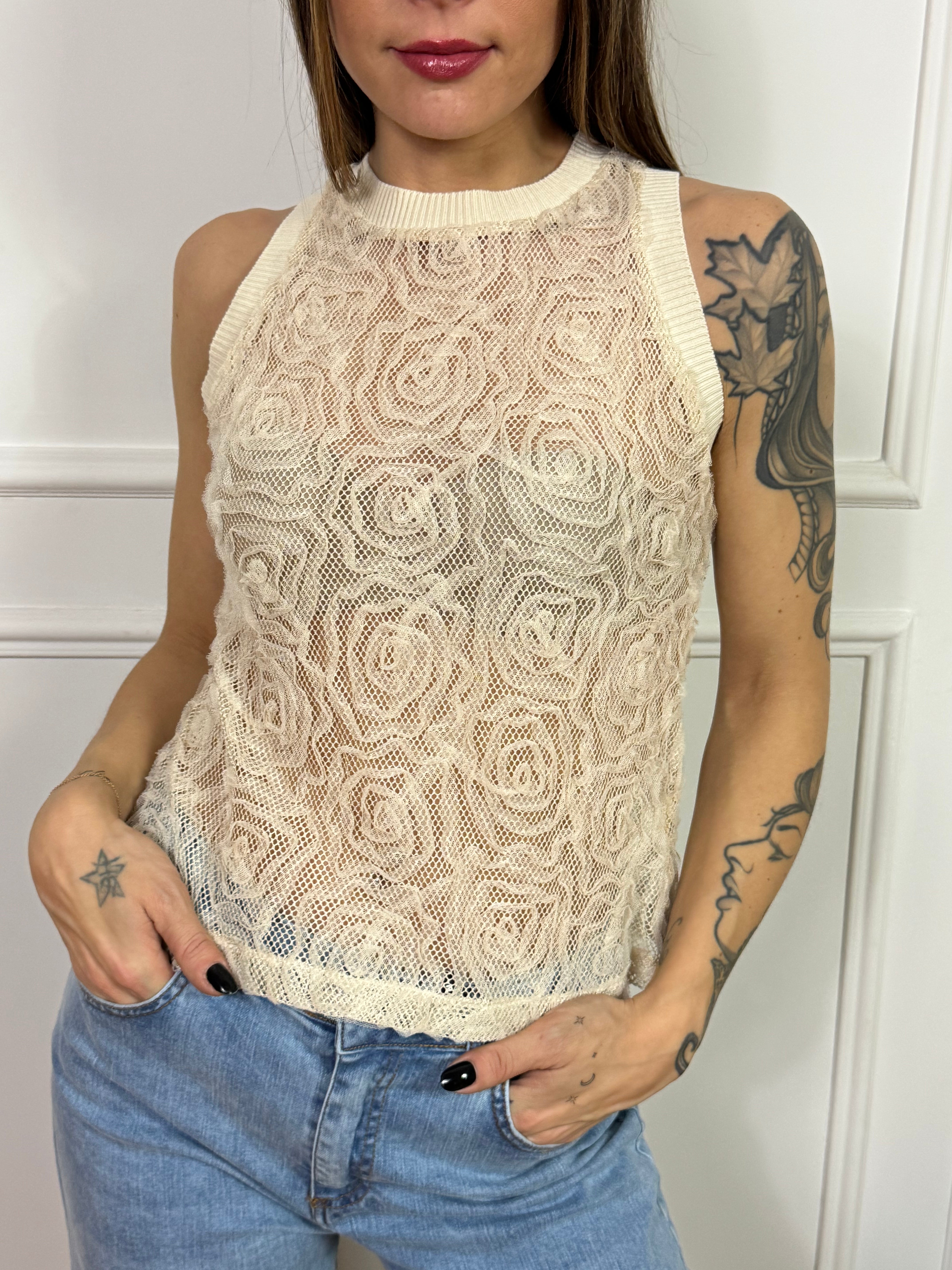 Canotta pizzo HAVE ONE