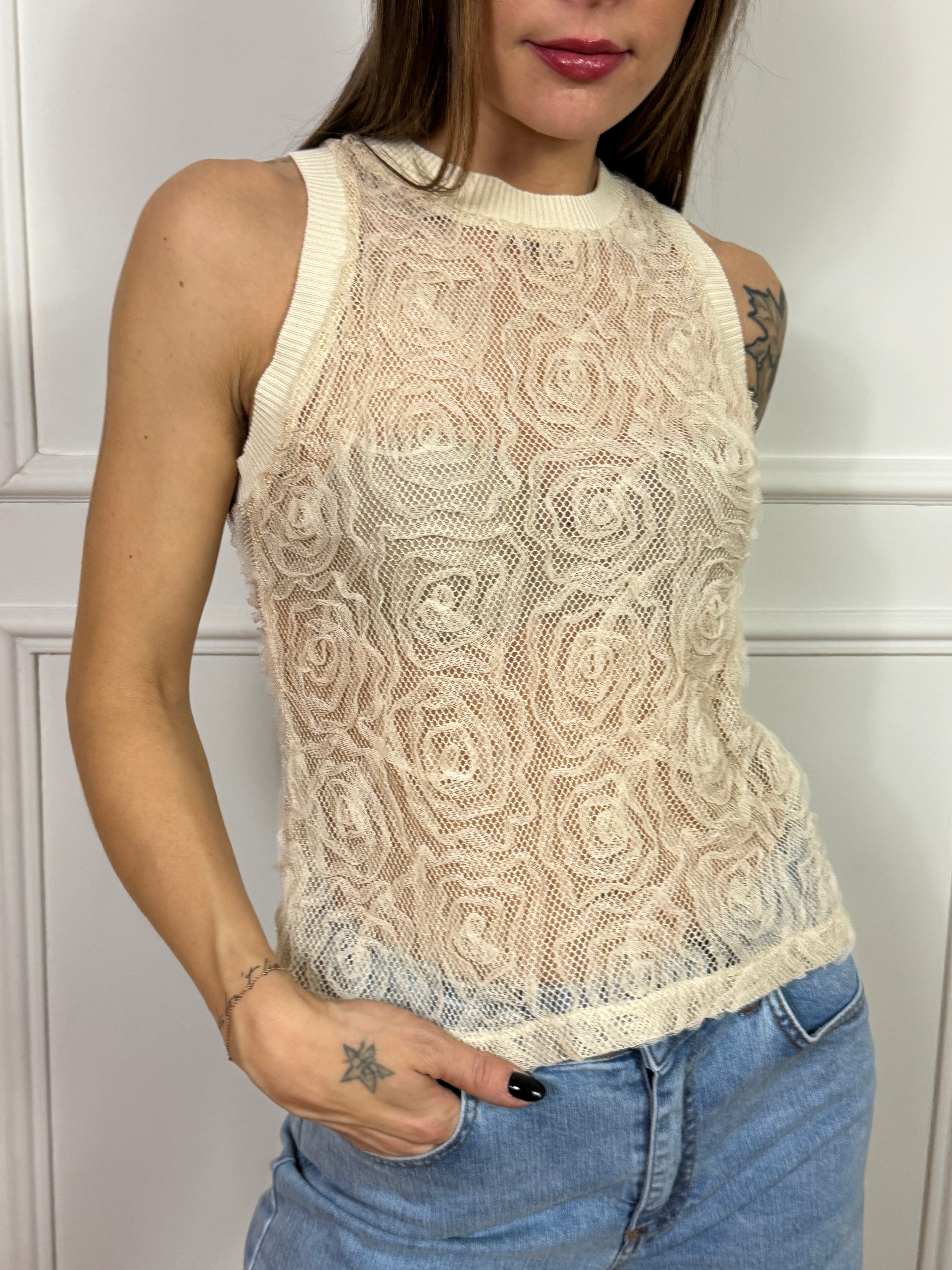 Canotta pizzo HAVE ONE