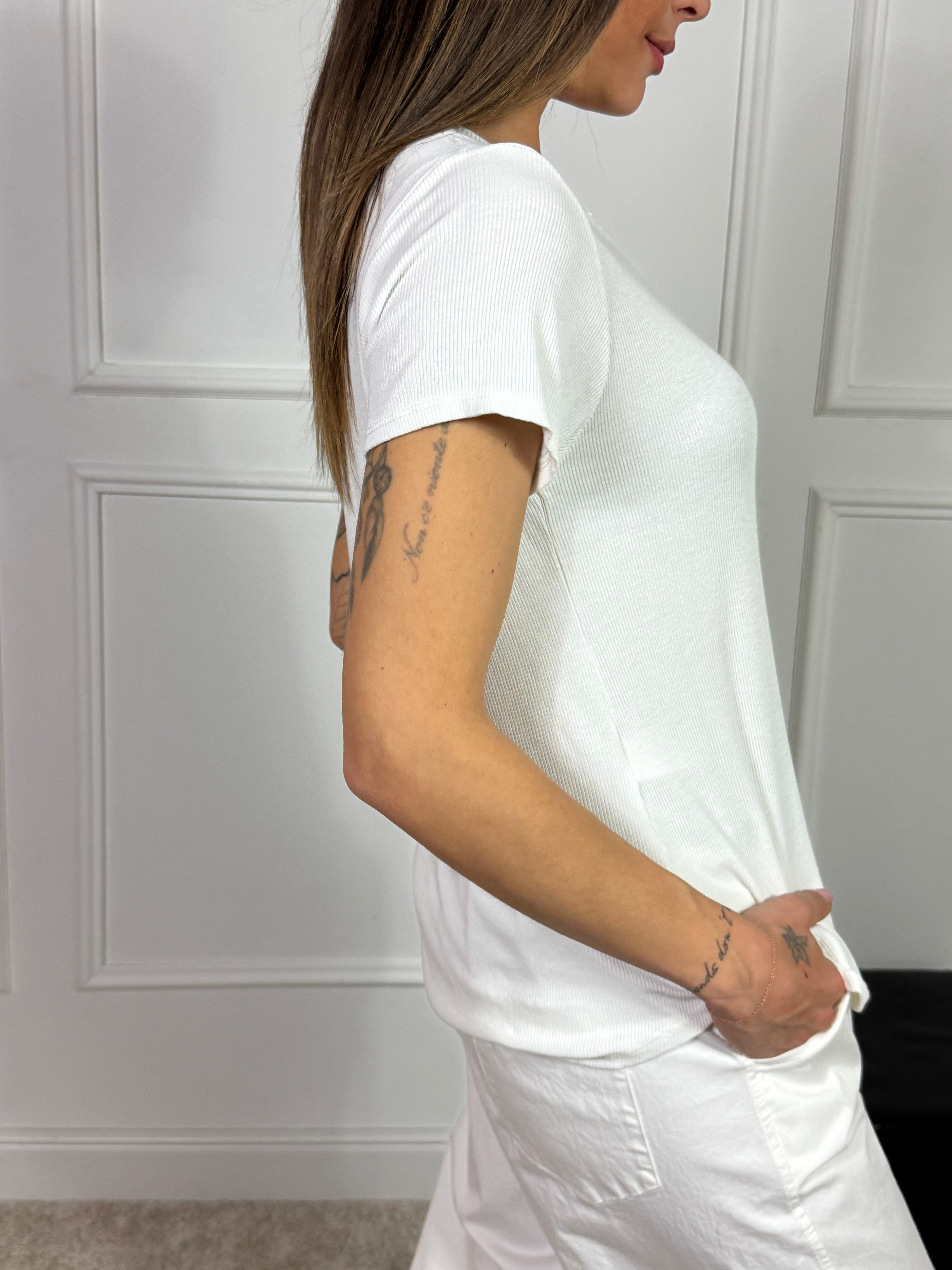 Maglia t-shirt cannettata serafino Victoria ILMH