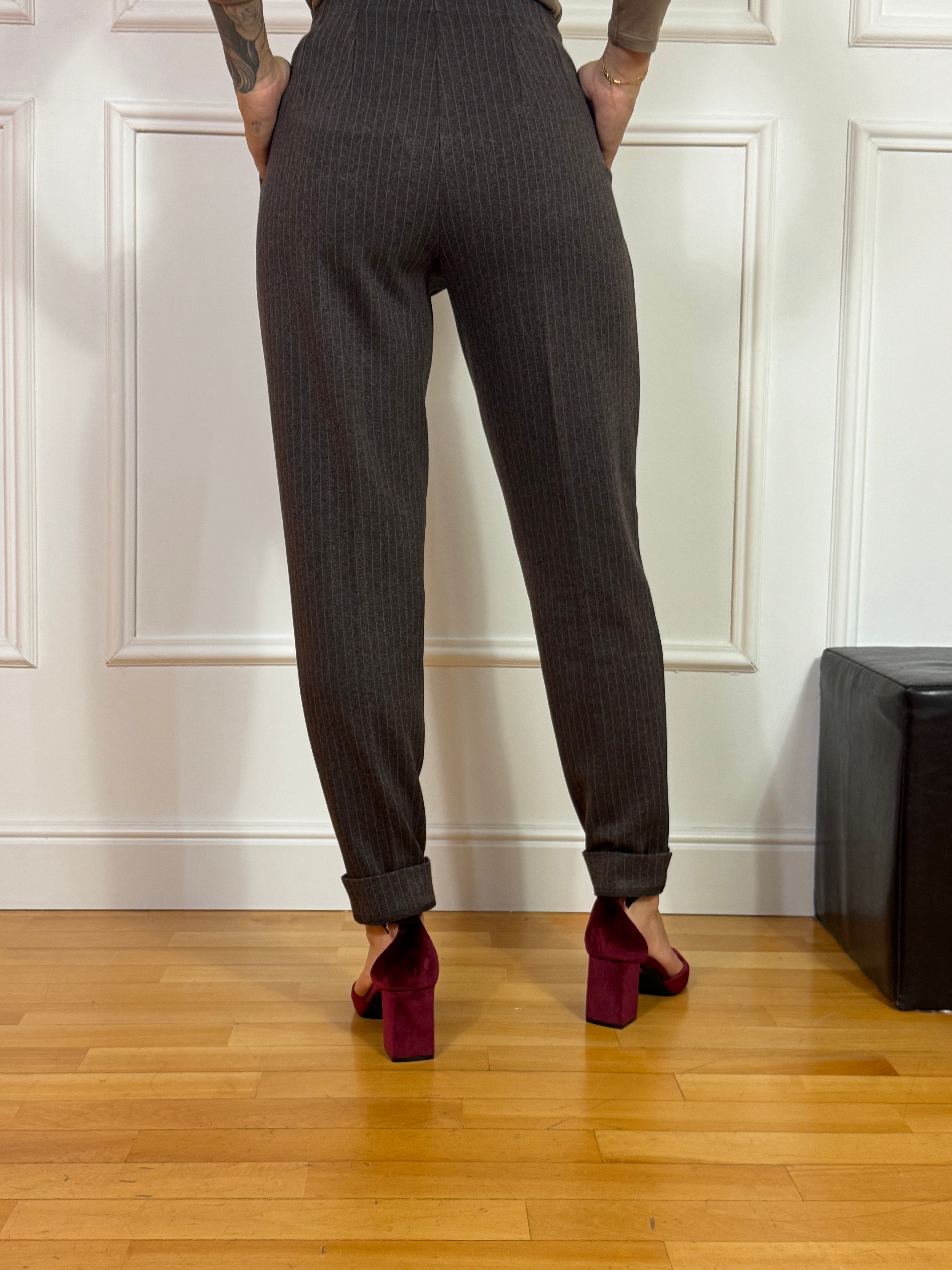 Pantalone SLIM CIGARETTE Ragno FANTASIA GESSATA