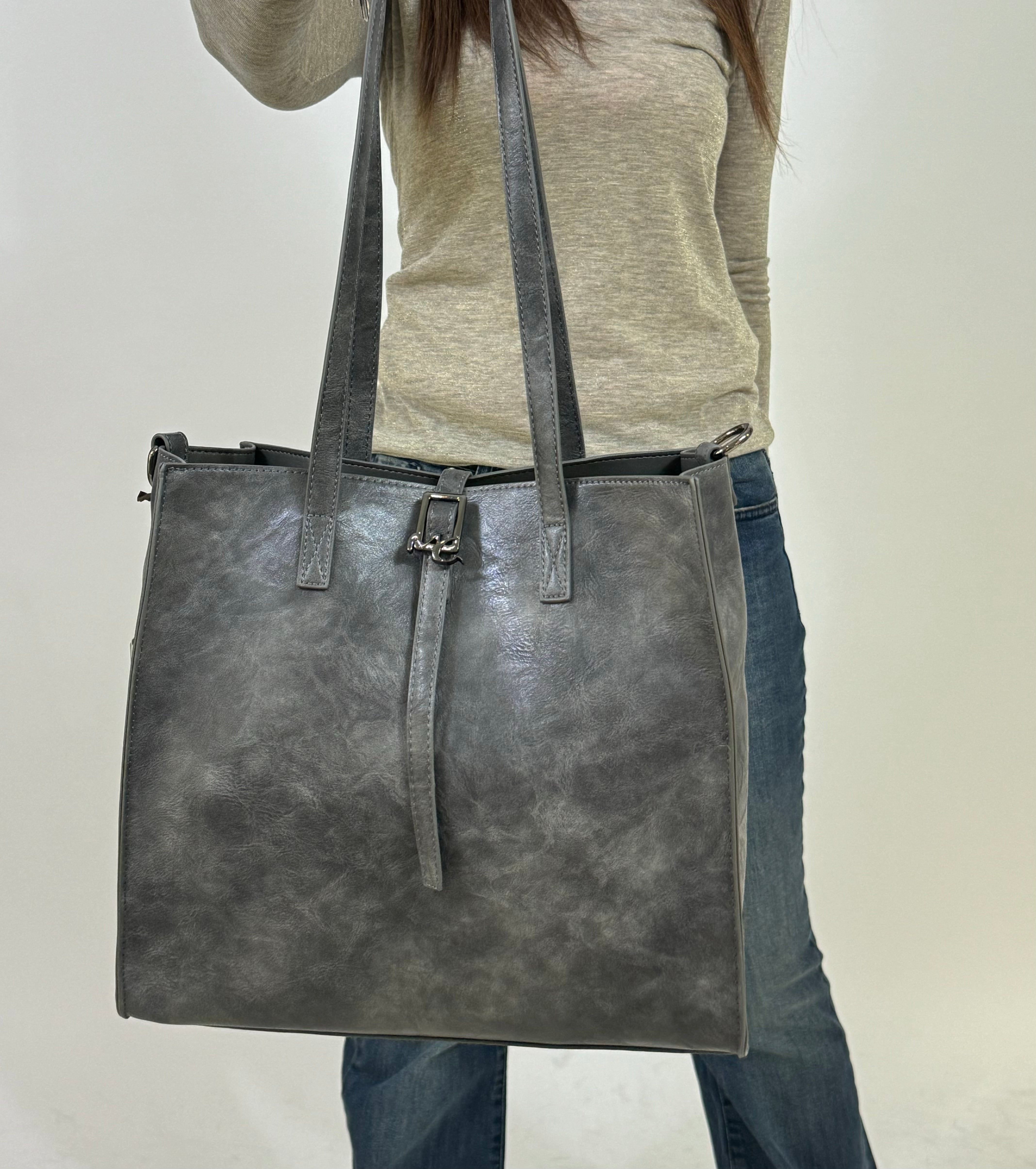 Borsa Manila Grace Felicia Bag MEDIA - texture vintage MANICI LUNGHI