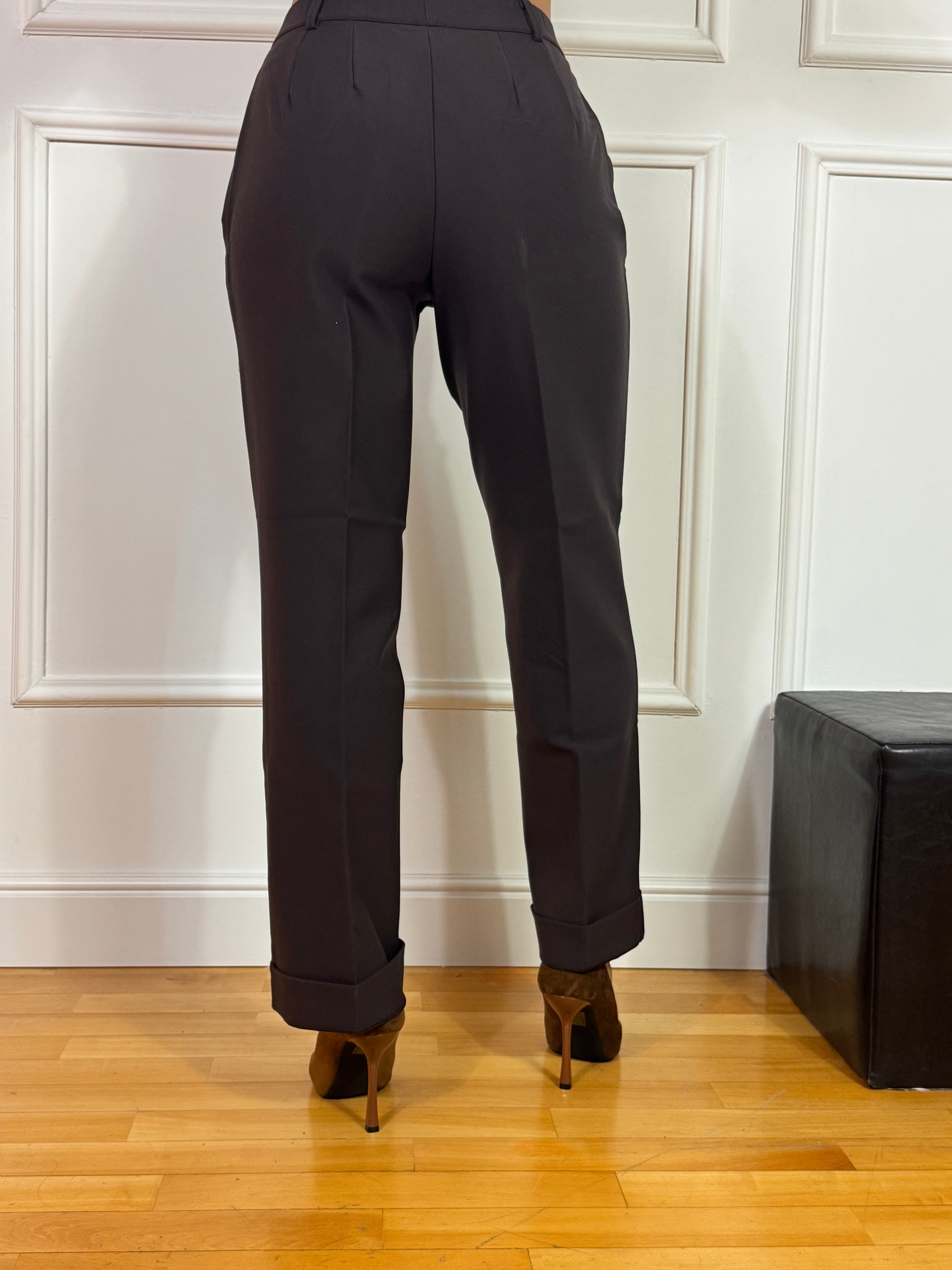 Pantalone WIDE with pockets Ragno TINTA UNITA - GAMBA DRITTA