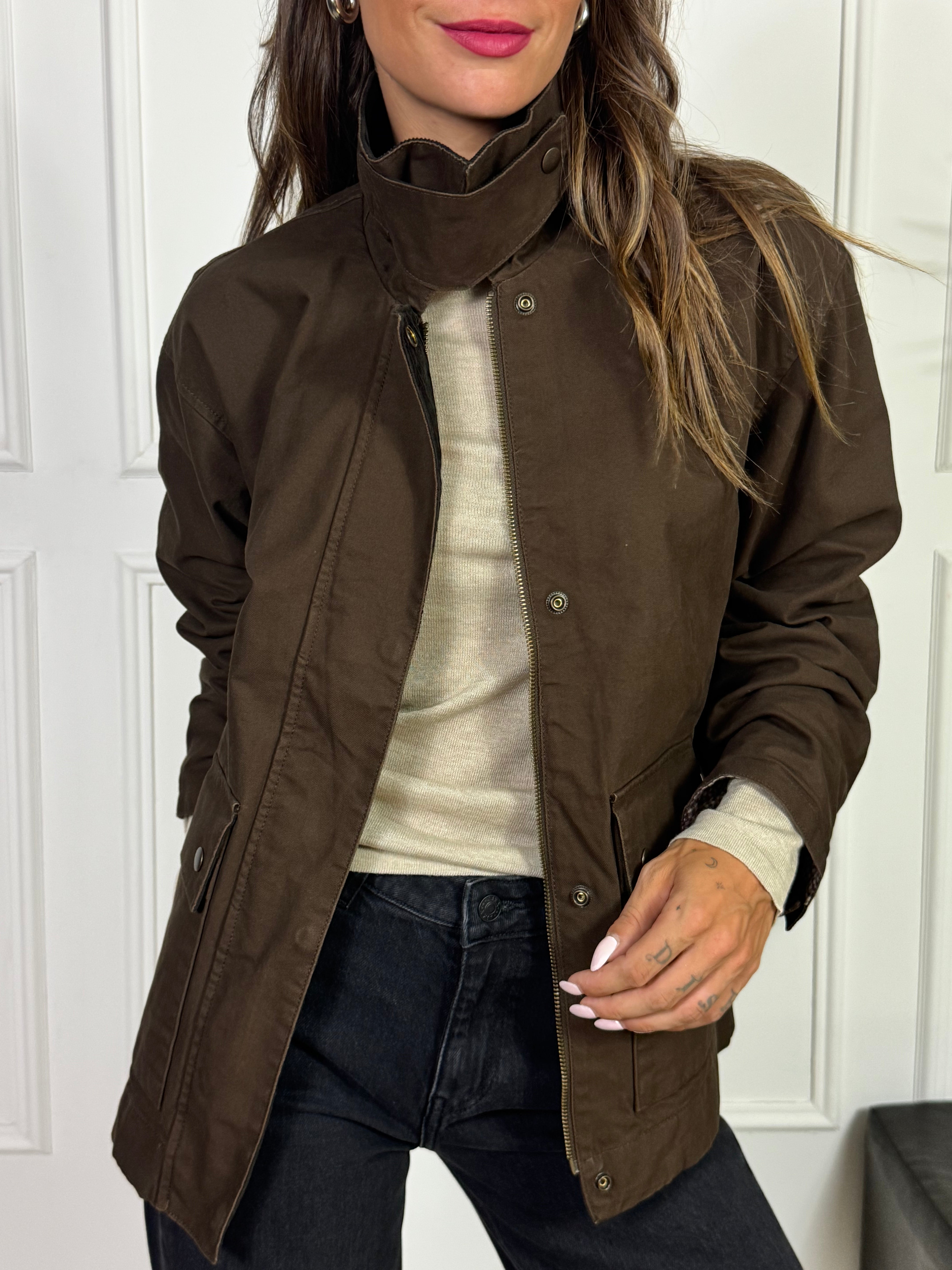 Giacca JJXX ZAGA JACKET - tela cotone colletto velluto
