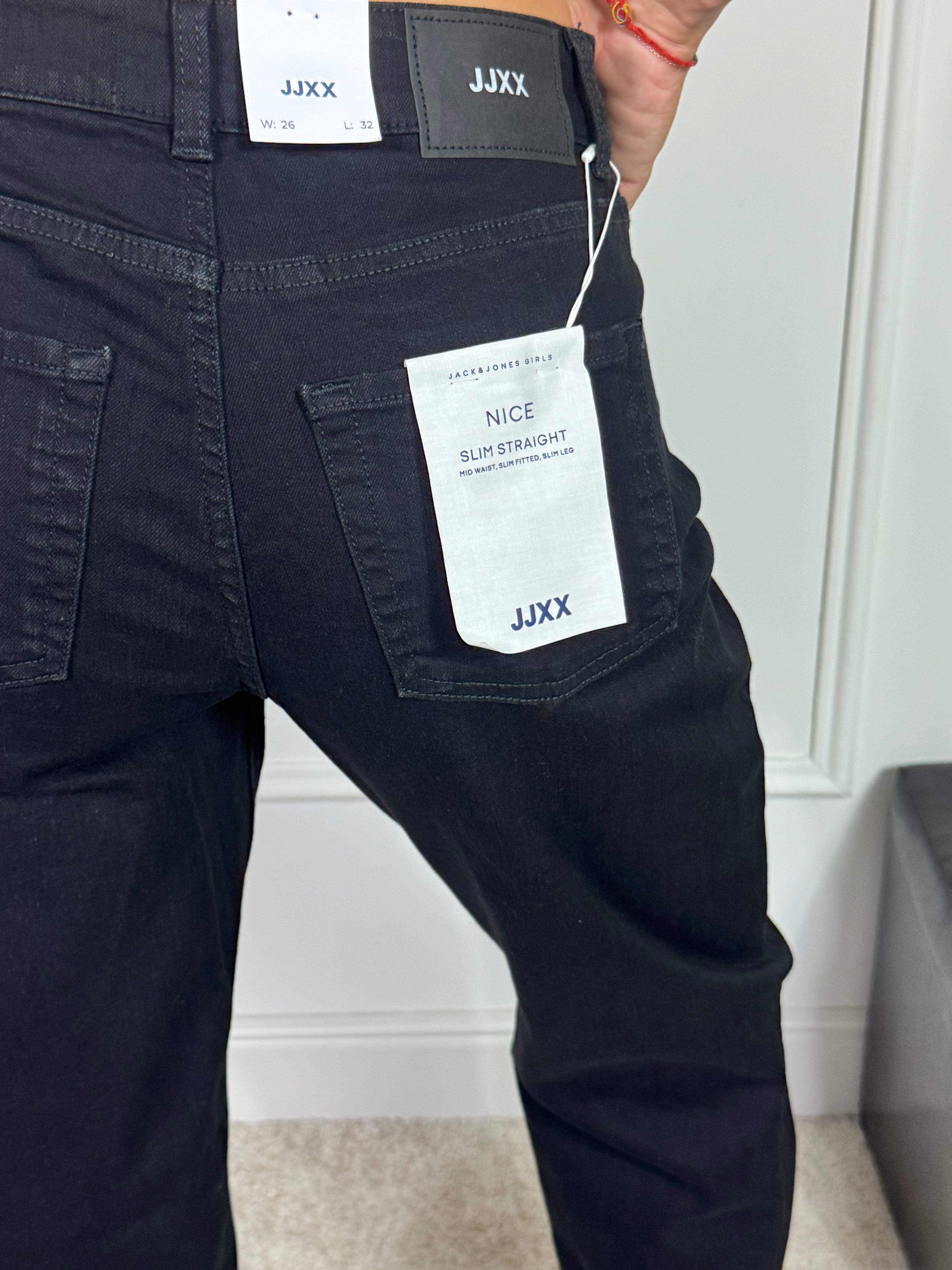 Pantalone jeans JJXX NICE SLIM STRAIGHT- BLACK DENIM