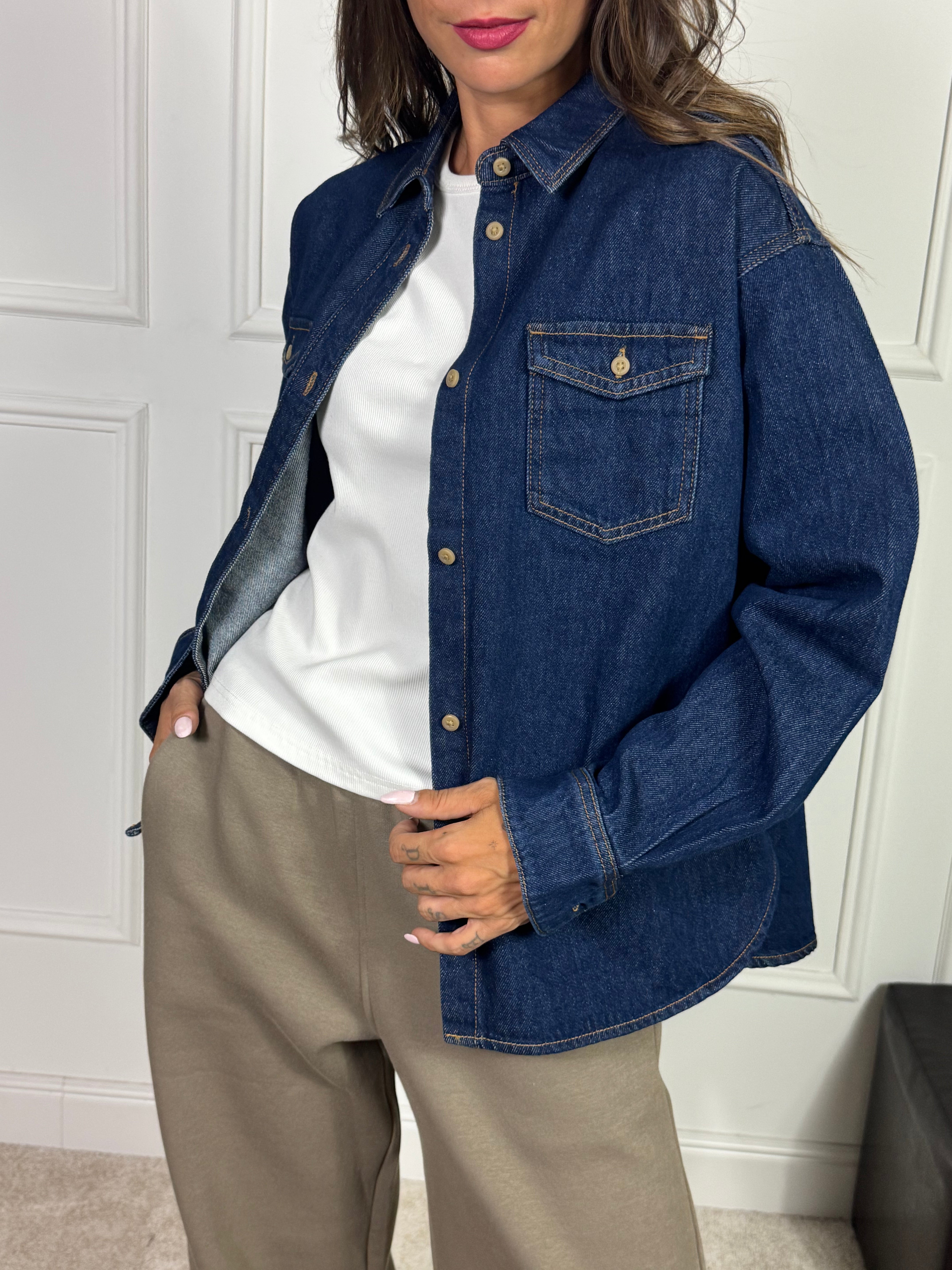 Camicia di jeans JJXX BELLA DENIM con TASCHINI