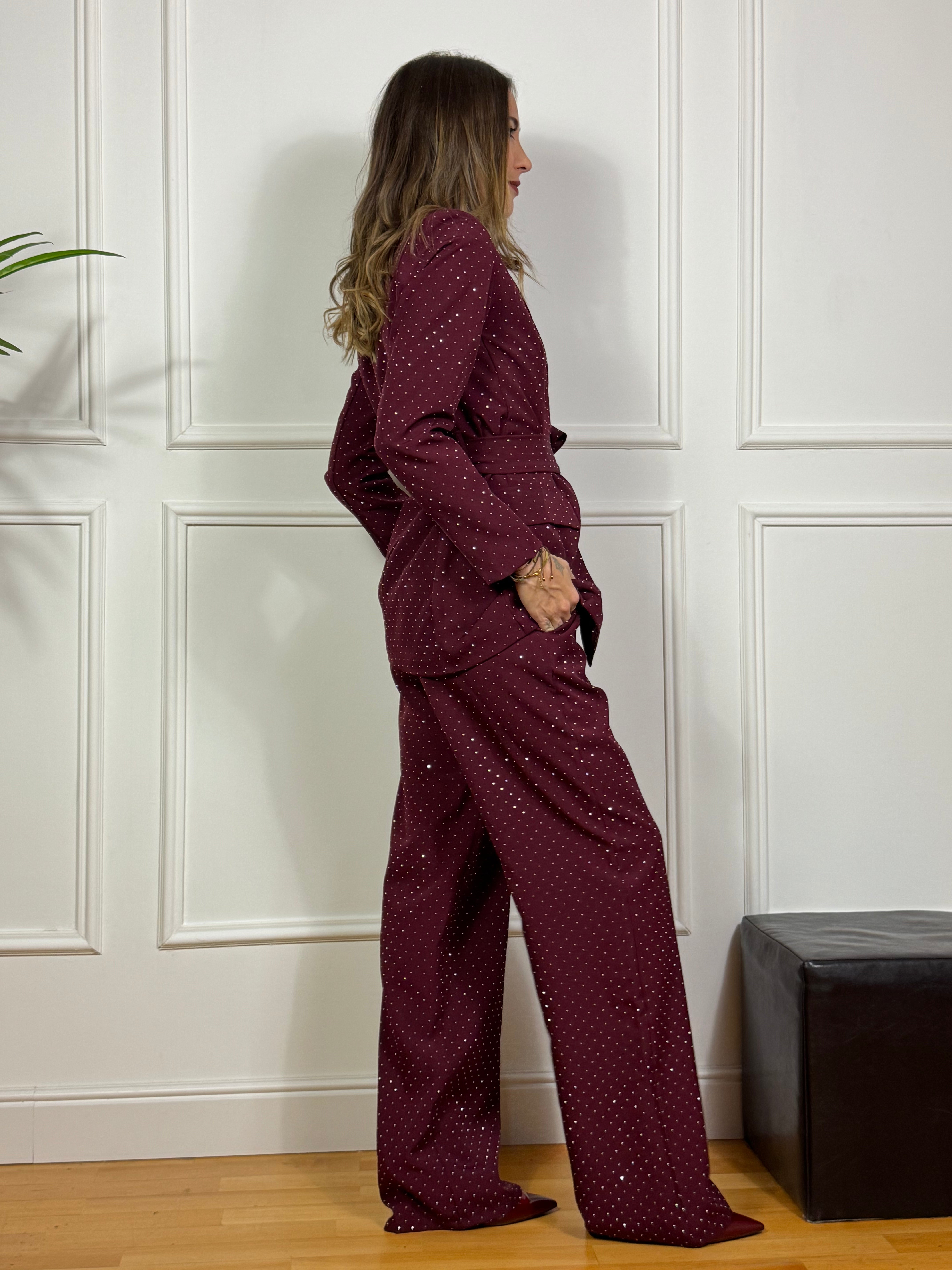 Completo TAILLEUR Victoria ILMH giacca + pantalone con PUNTI LUCE