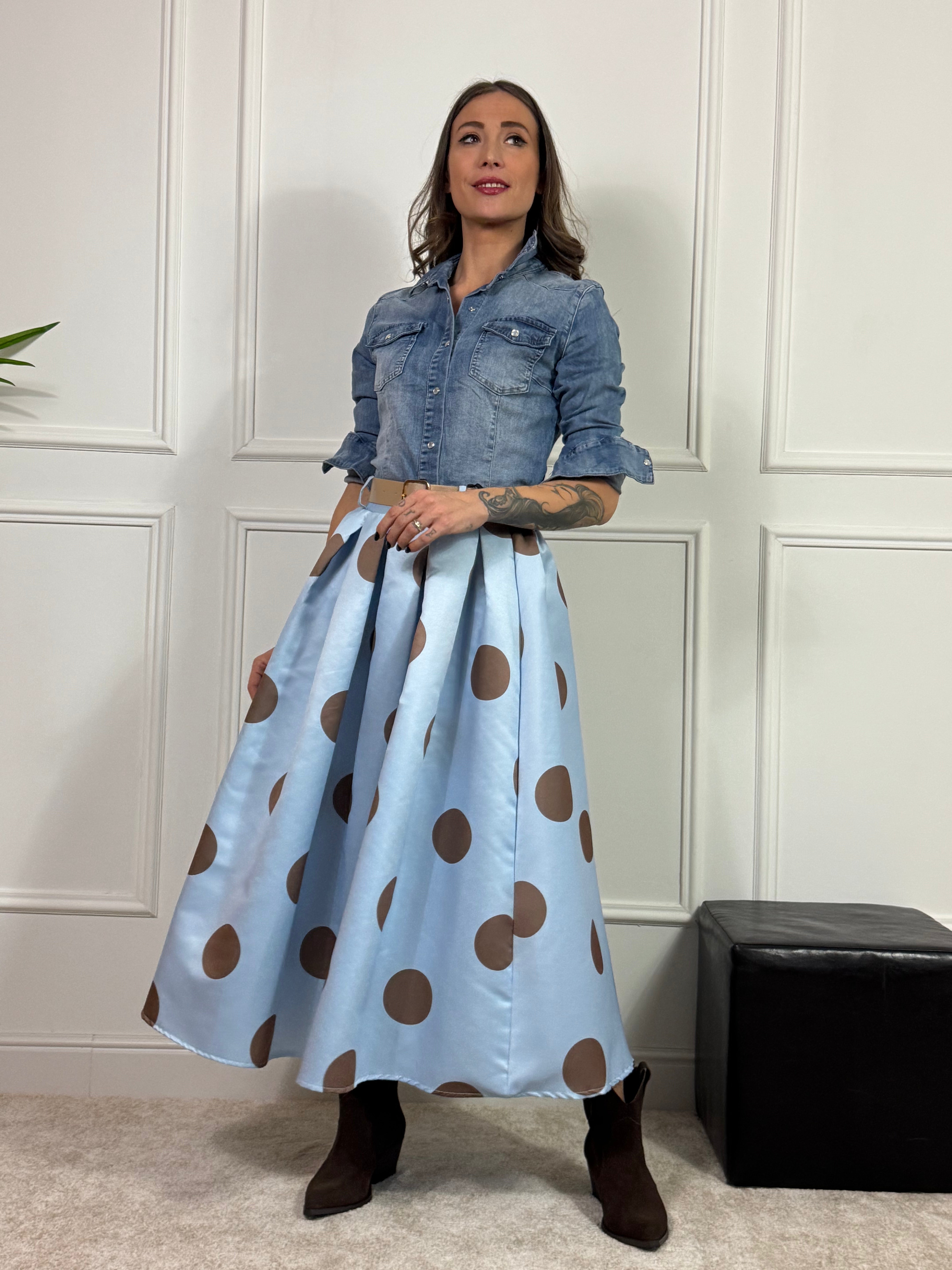 Gonna midi a palloncino Victoria ILMH POIS