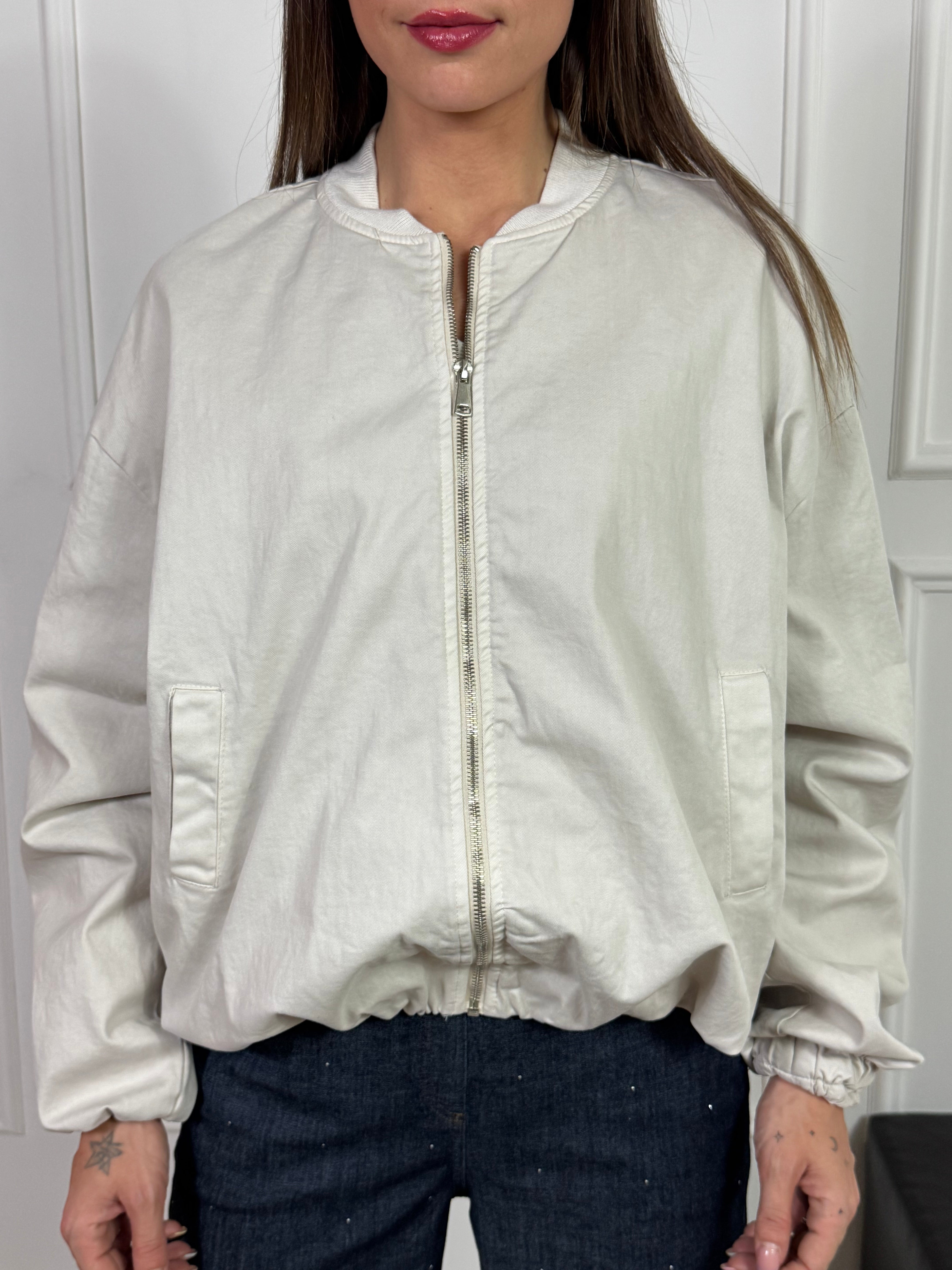 Giacca bomber Victoria ILMH color GESSO