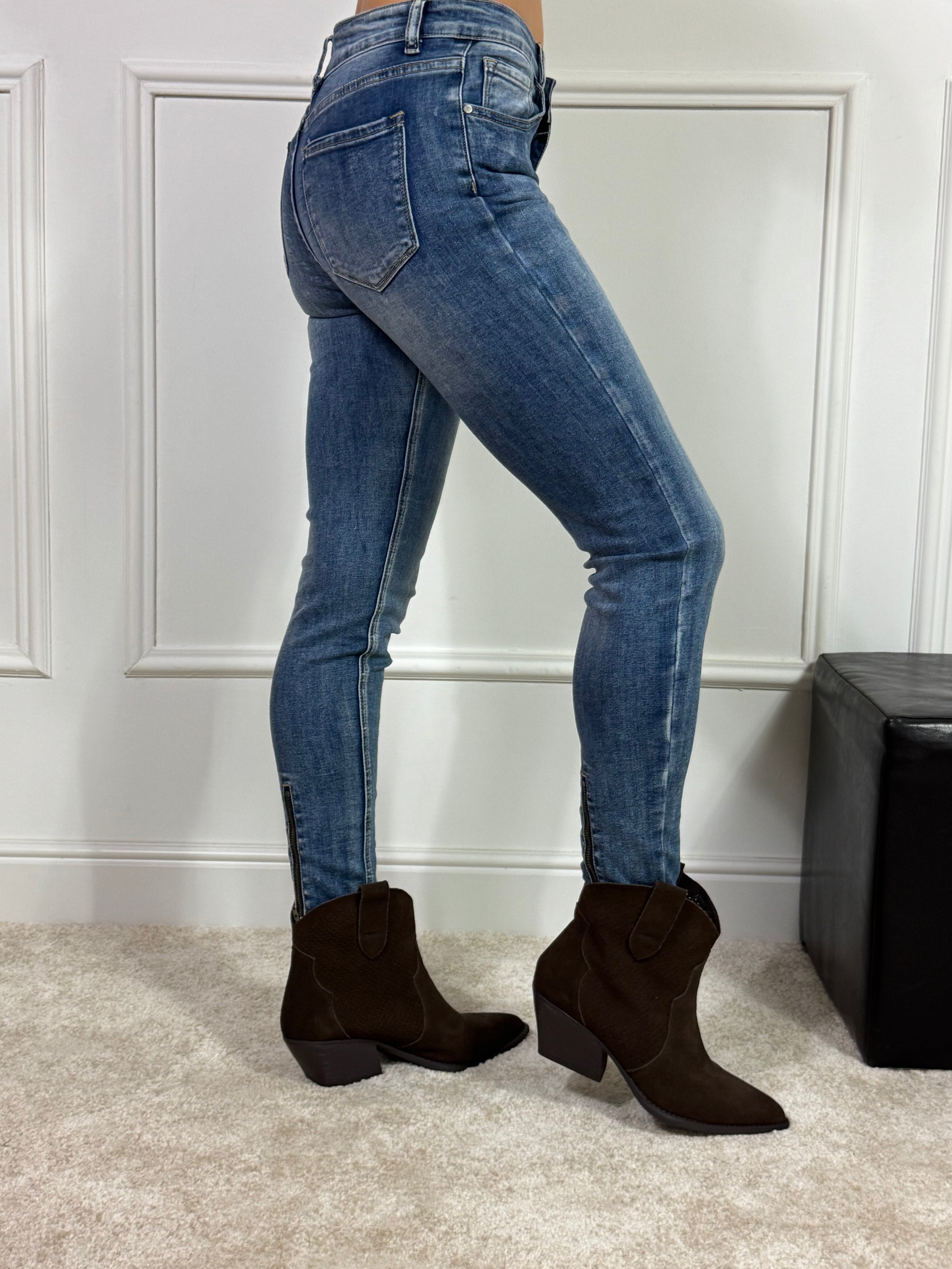 Jeans Victoria ILMH SKINNY CON CERNIERINA FINALE