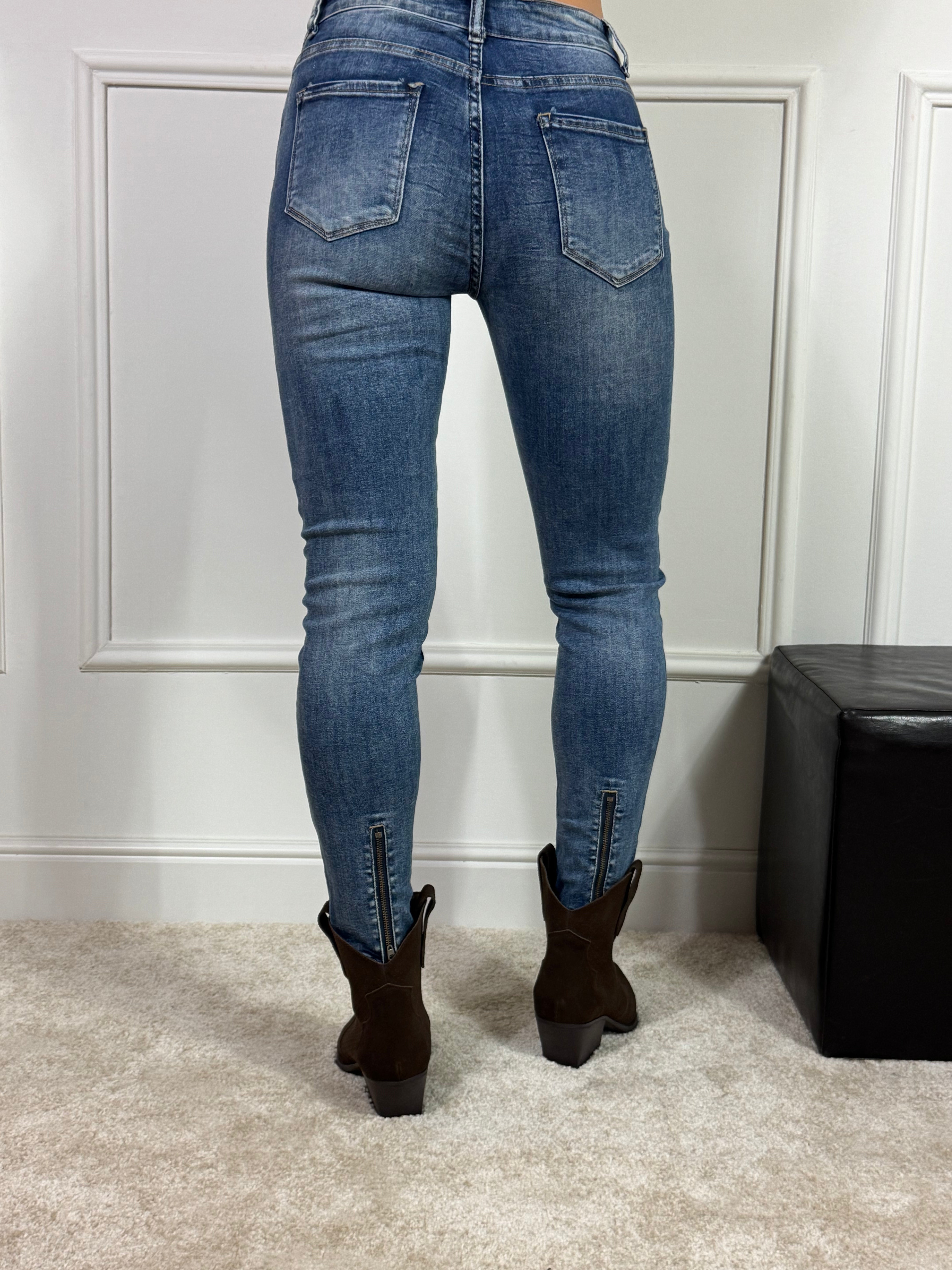 Jeans Victoria ILMH SKINNY CON CERNIERINA FINALE