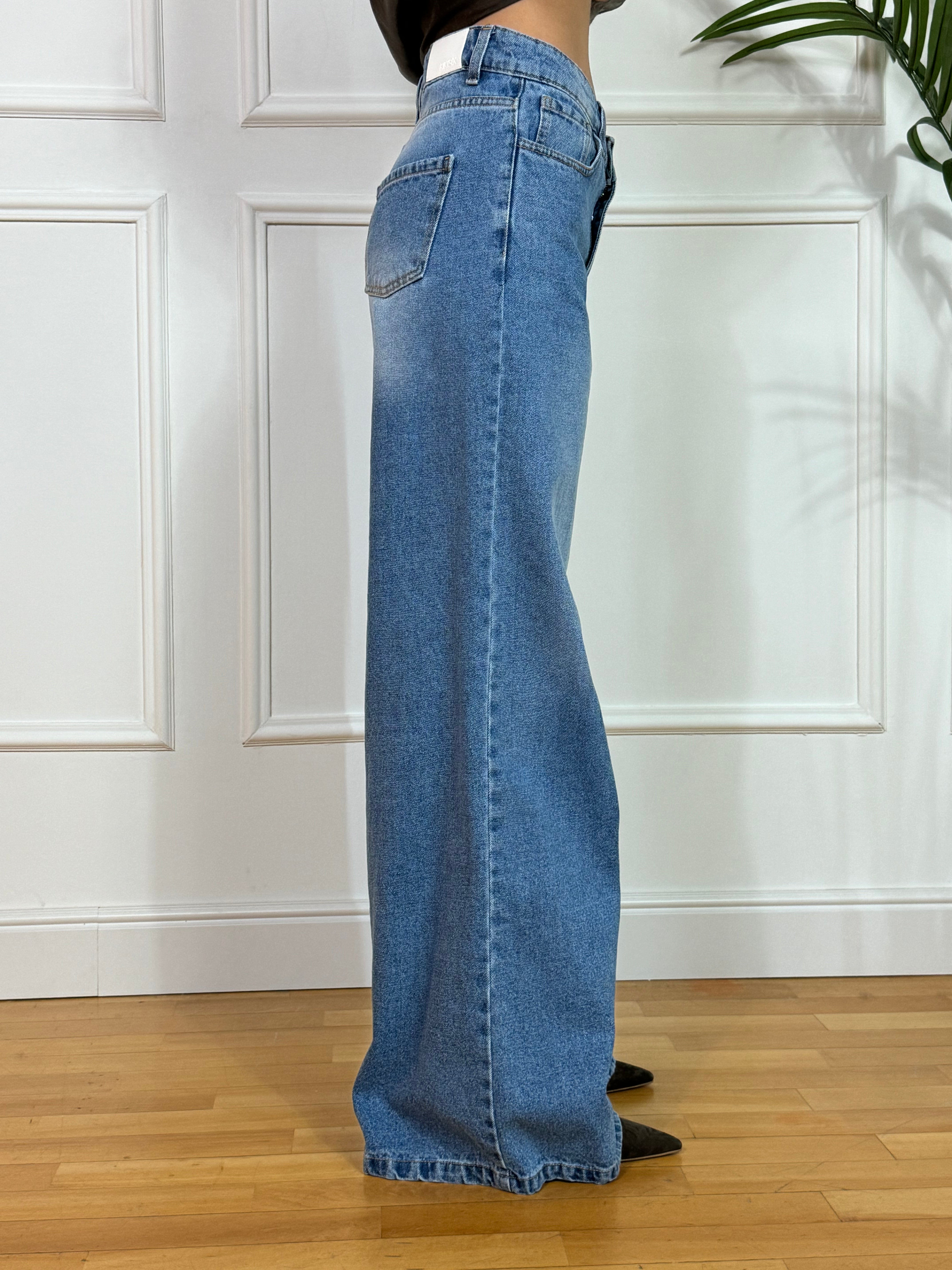 Jeans Kikisix gamba ampia cinque tasche
