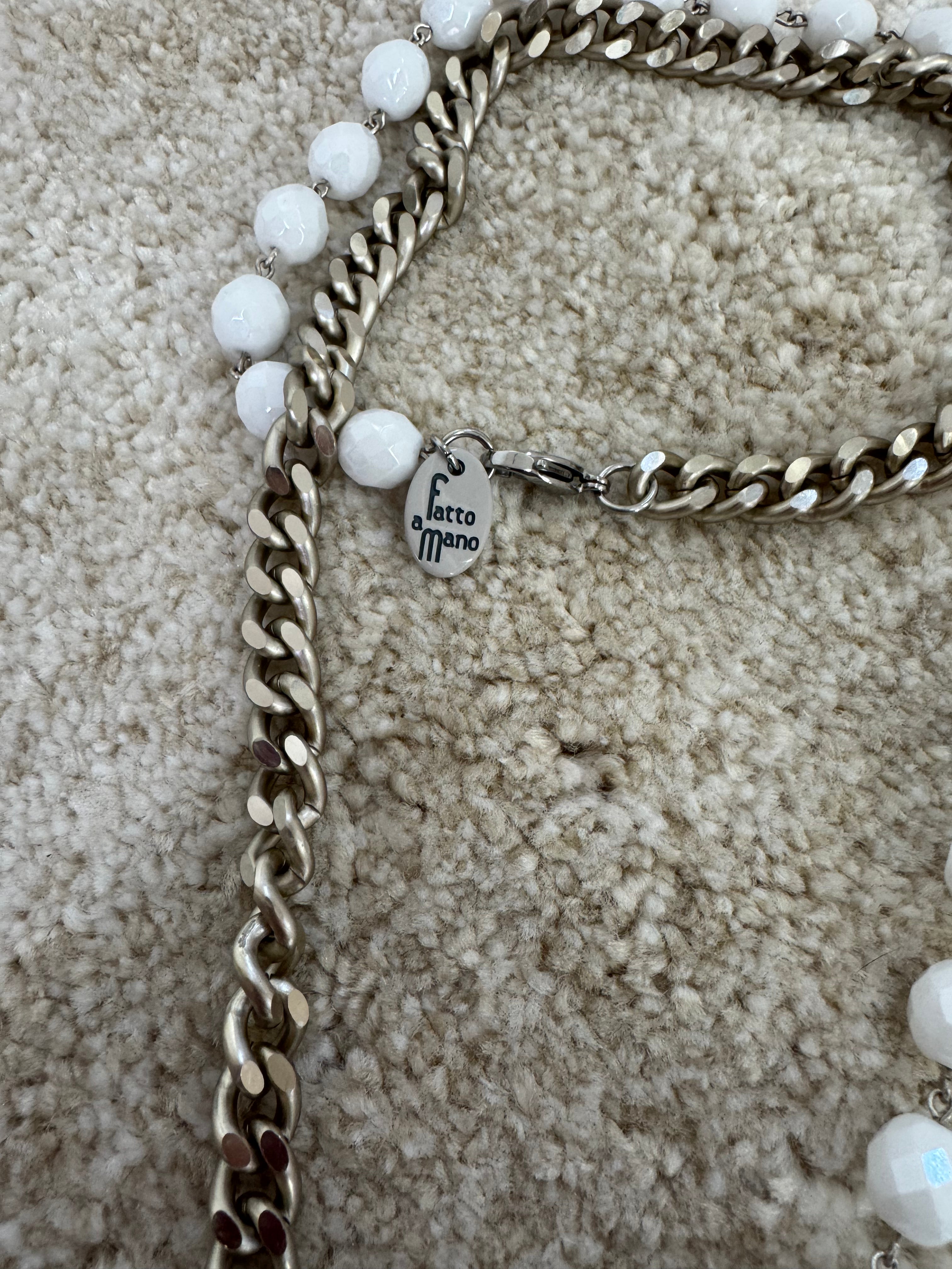 Collana Momi FRANCESCA LUNGA - catena ARGENTO - ciondolo STELLA
