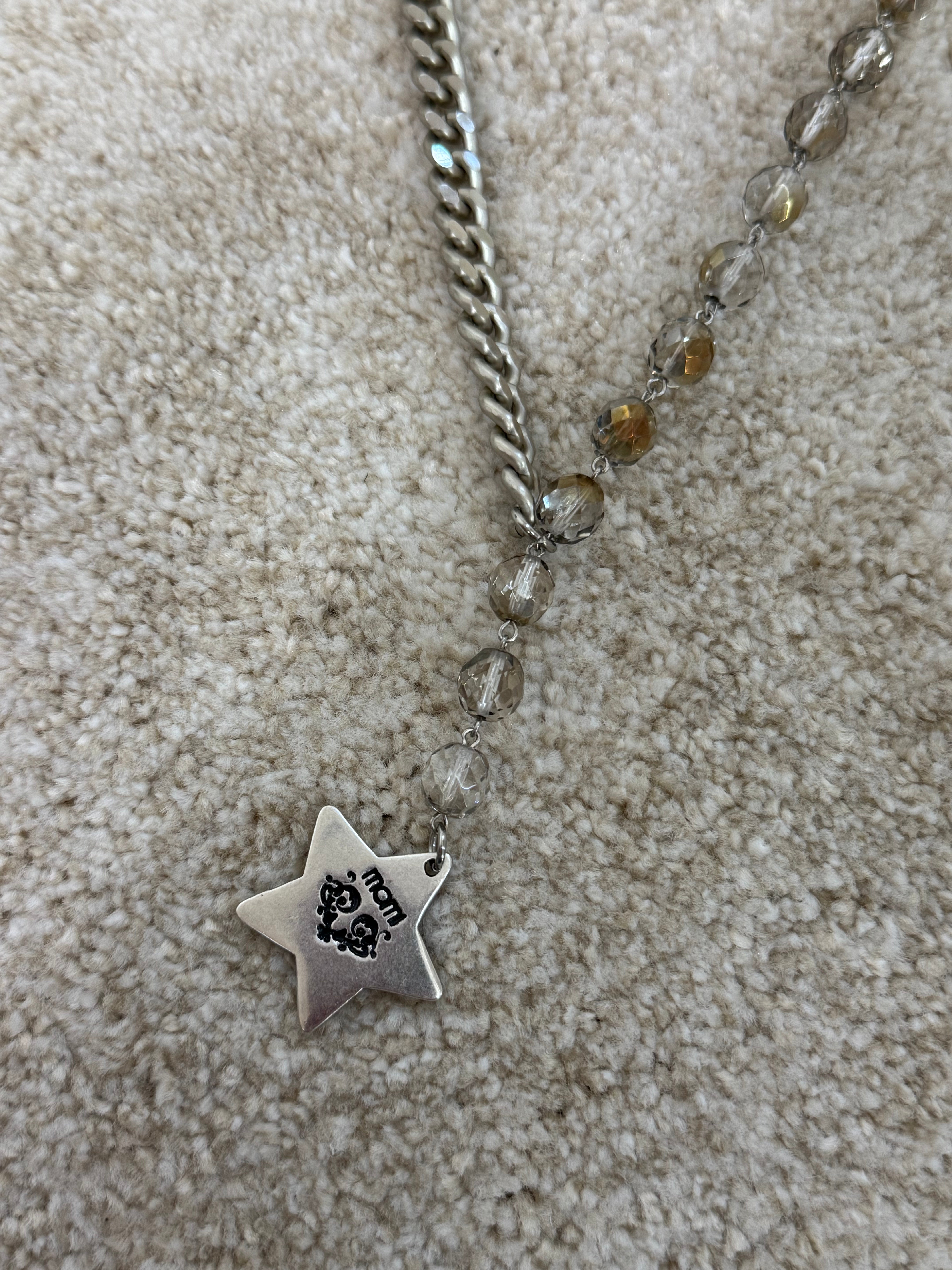 Collana Momi FRANCESCA LUNGA - catena ARGENTO - ciondolo STELLA