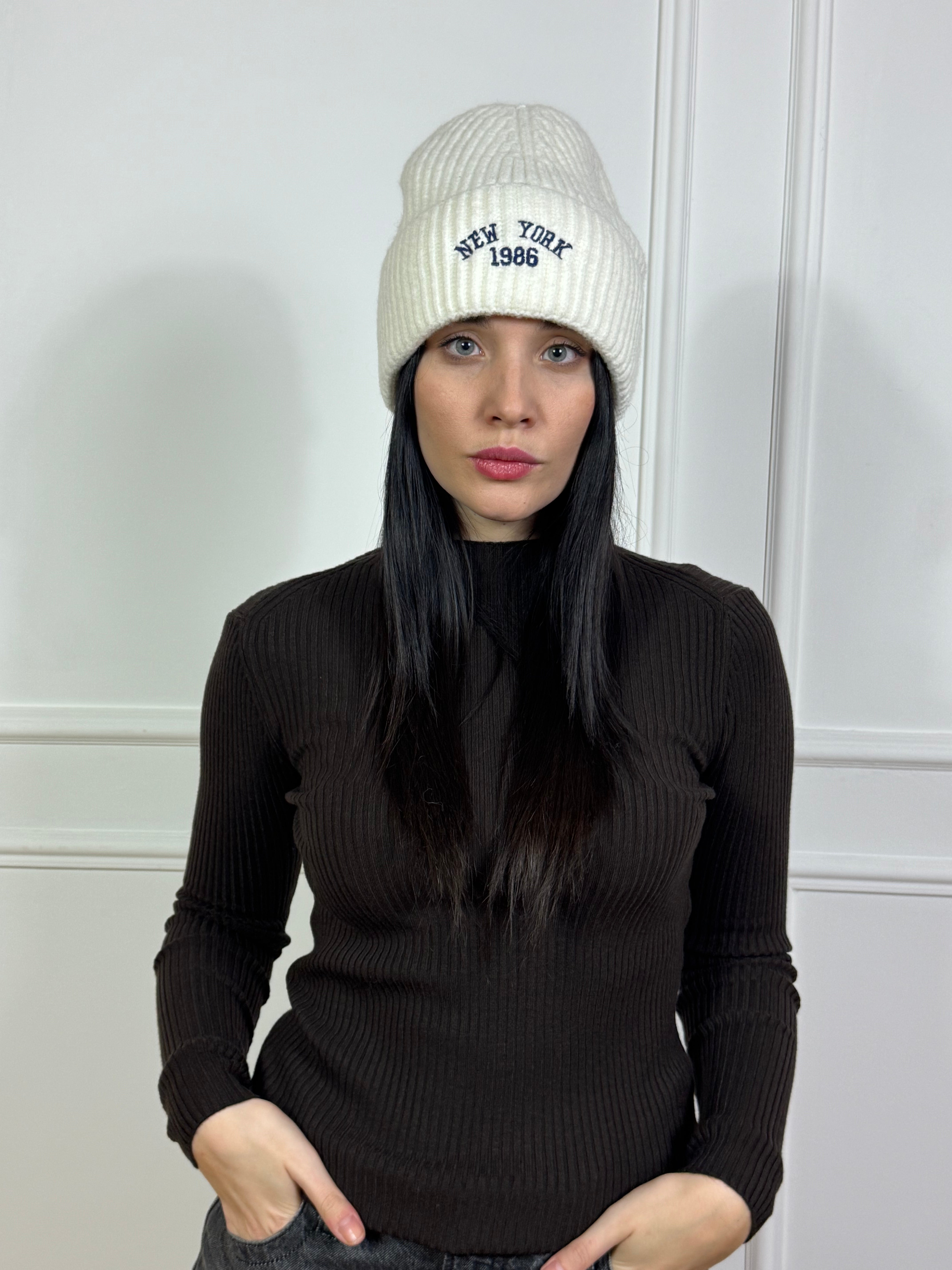 Cuffia Victoria ILMH con scritta NEW YORK