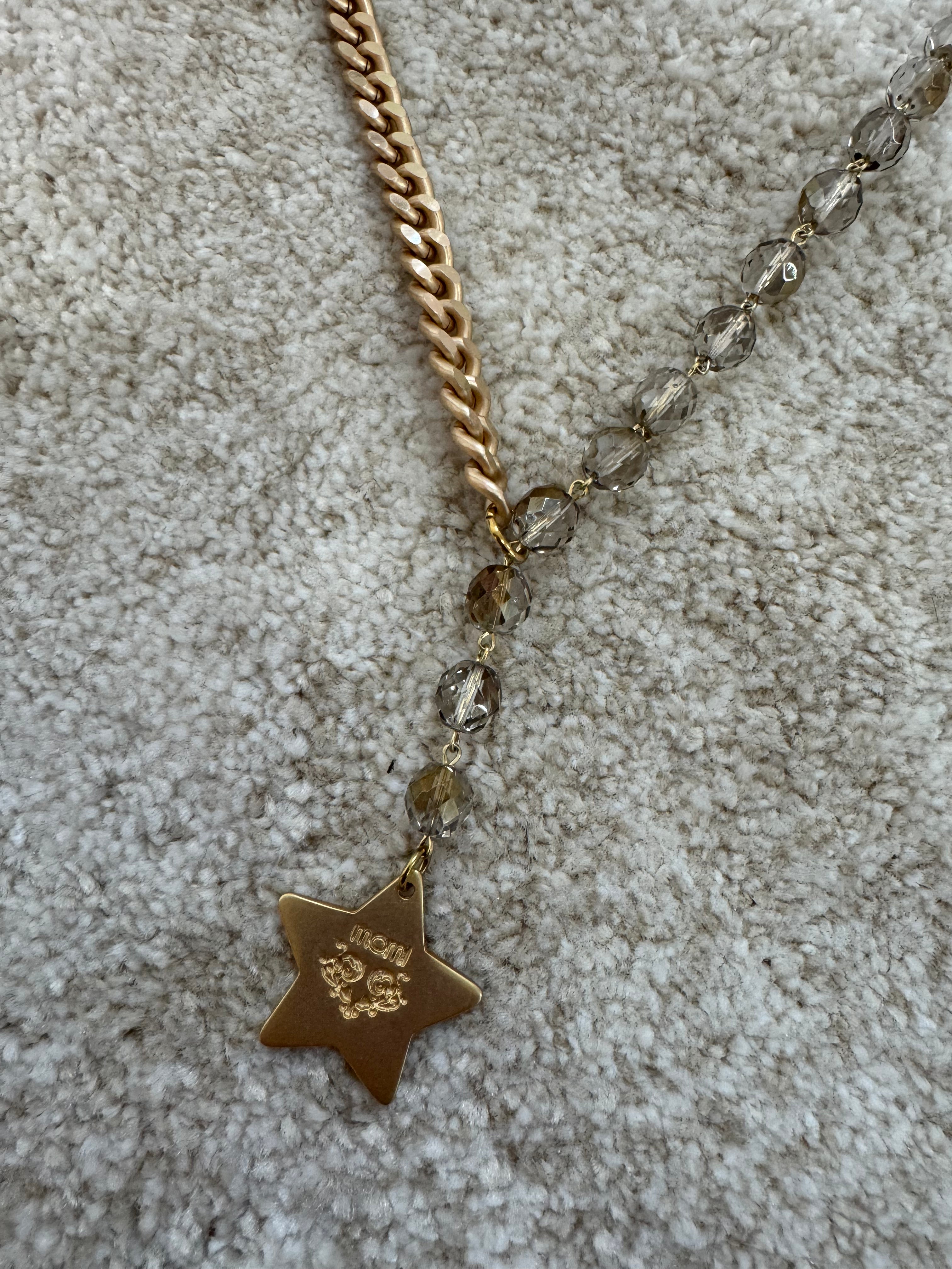 Collana Momi FRANCESCA LUNGA - catena ORO - ciondolo STELLA