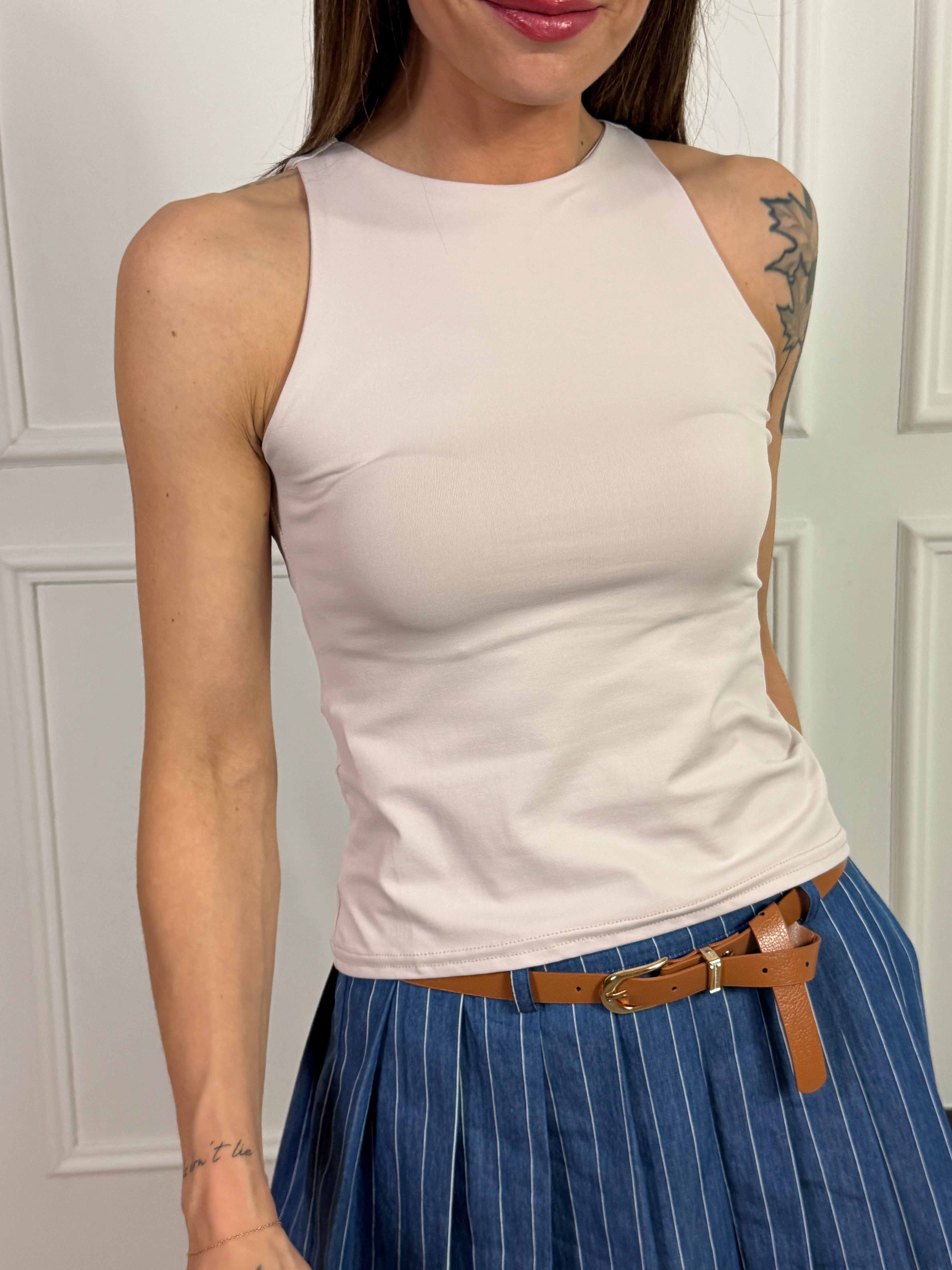 Top canotta americana Susy Mix LISCIO BASIC